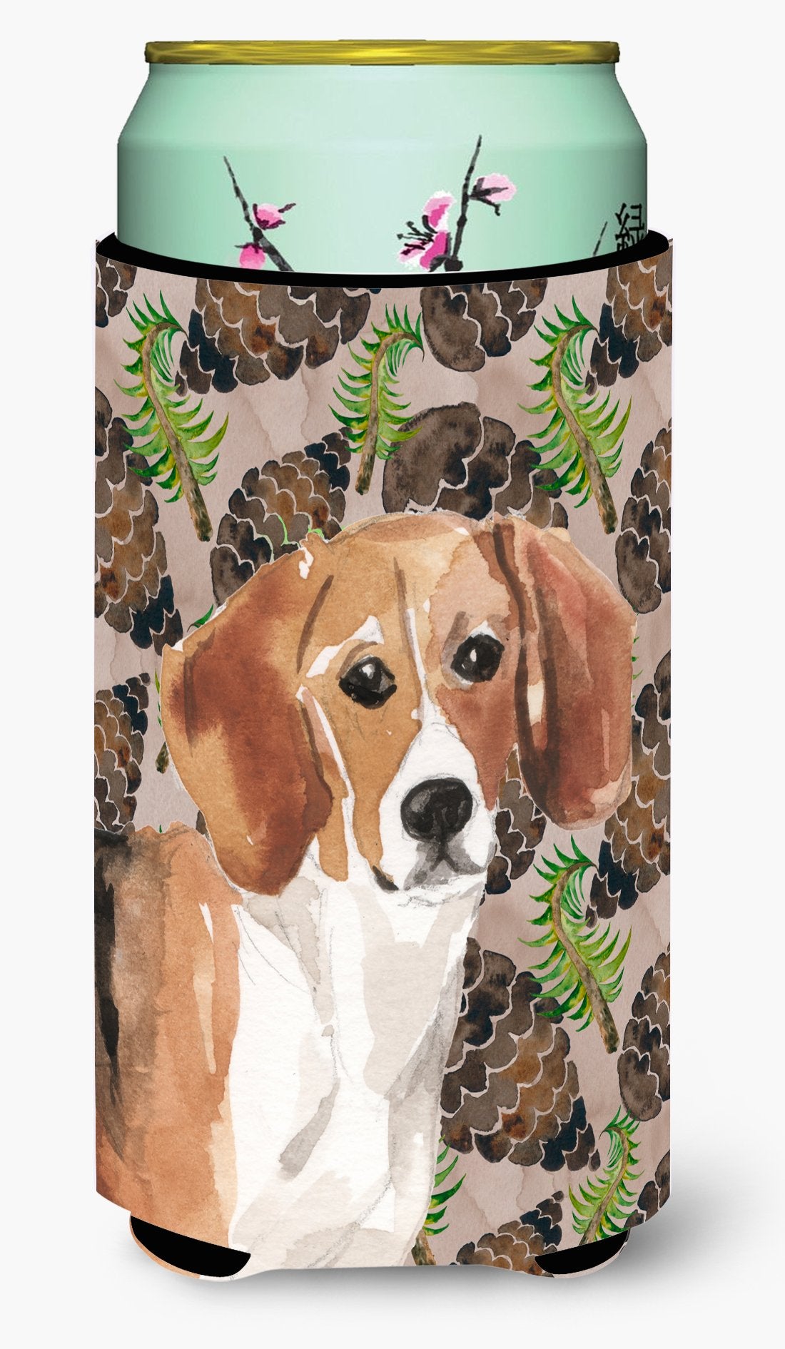 Beagle Pine Cones Tall Boy Beverage Insulator Hugger BB9579TBC by Caroline's Treasures