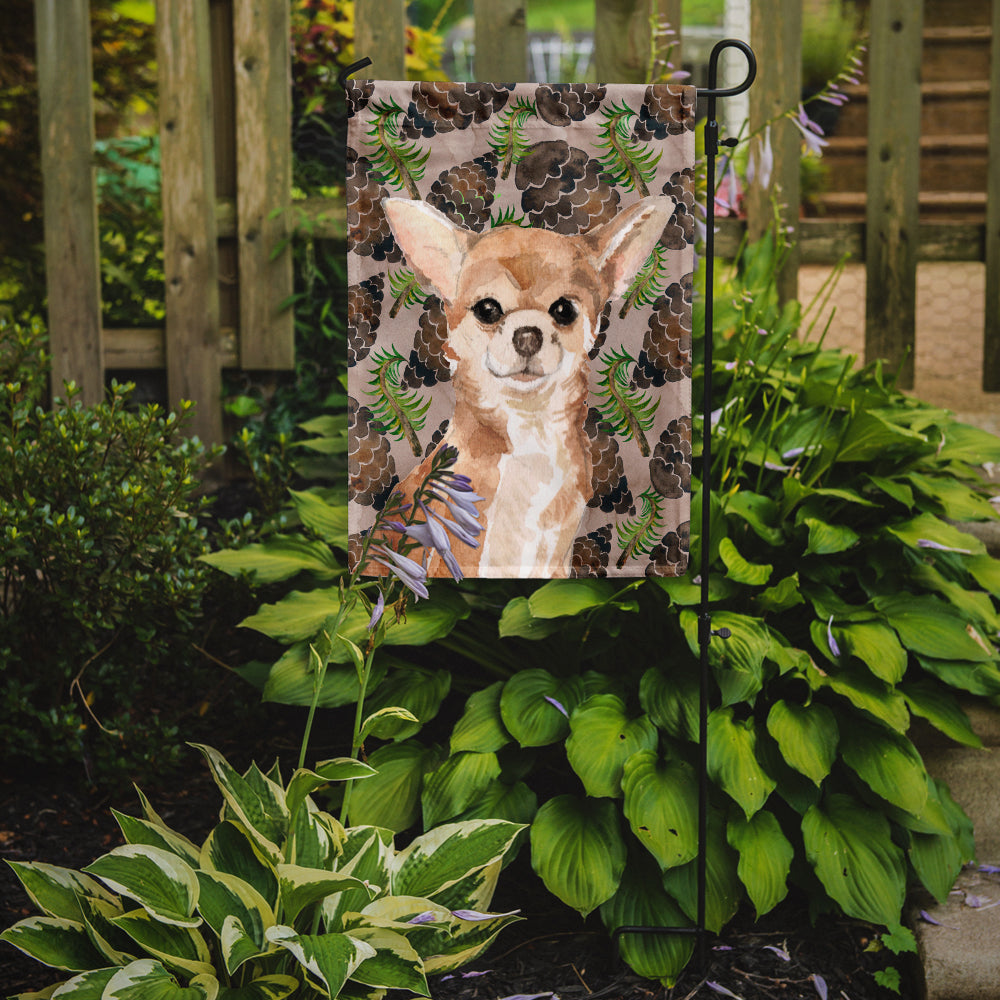 Chihuahua Pine Cones Flag Garden Size BB9586GF  the-store.com.