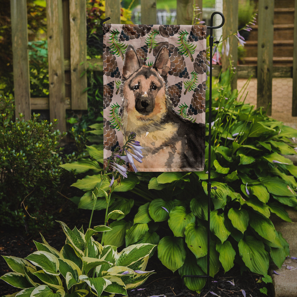 German Shepherd Pine Cones Flag Garden Size BB9593GF  the-store.com.