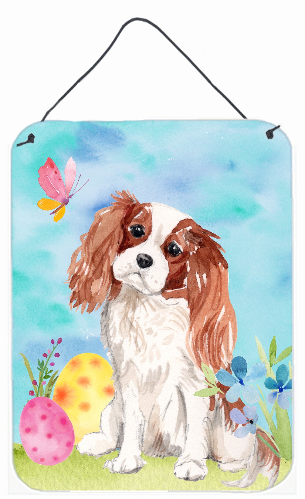 Blenheim Cavalier Spaniel Easter Wall or Door Hanging Prints BB9603DS1216 by Caroline&#39;s Treasures