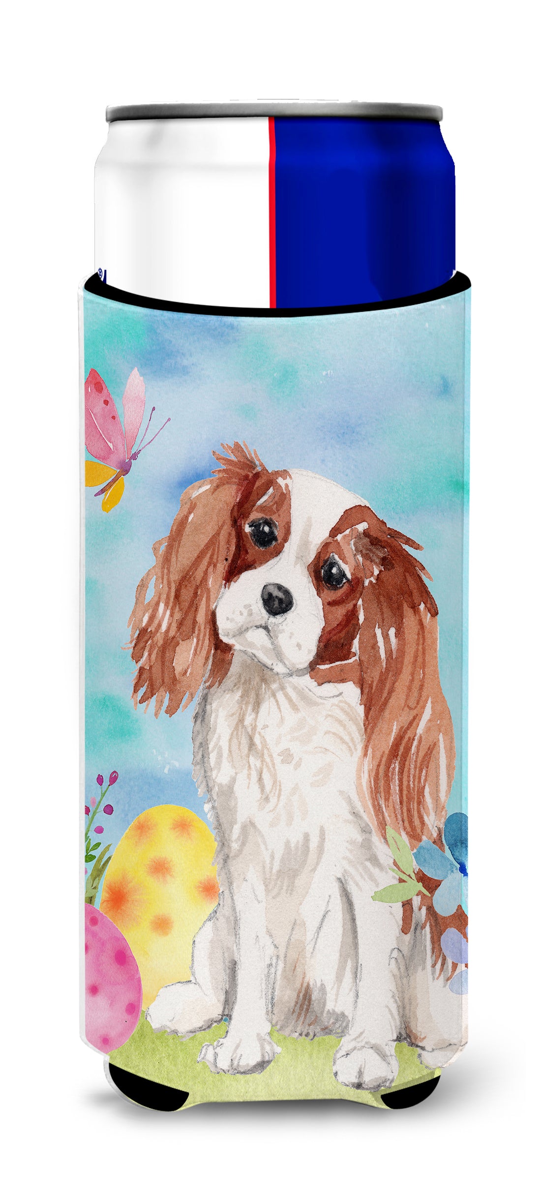 Blenheim Cavalier Spaniel Easter  Ultra Hugger for slim cans BB9603MUK  the-store.com.