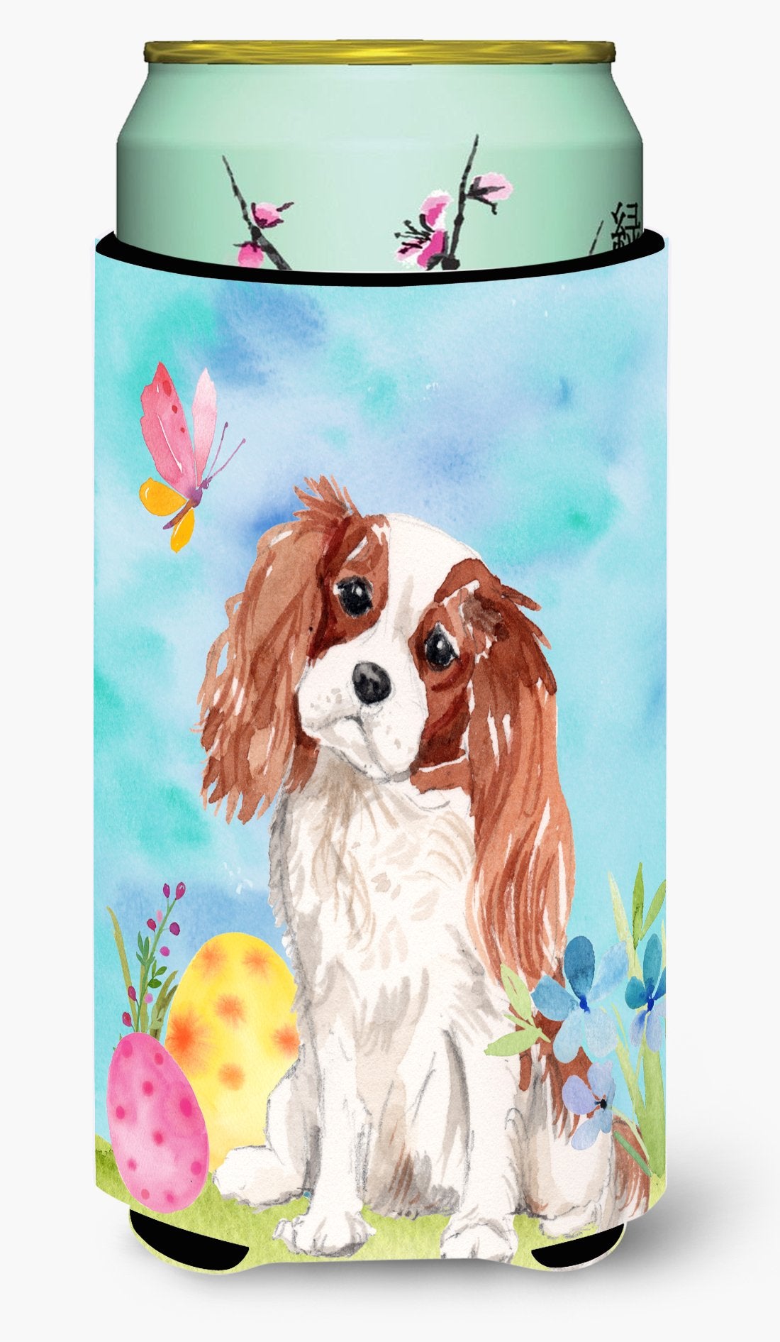 Blenheim Cavalier Spaniel Easter Tall Boy Beverage Insulator Hugger BB9603TBC by Caroline's Treasures