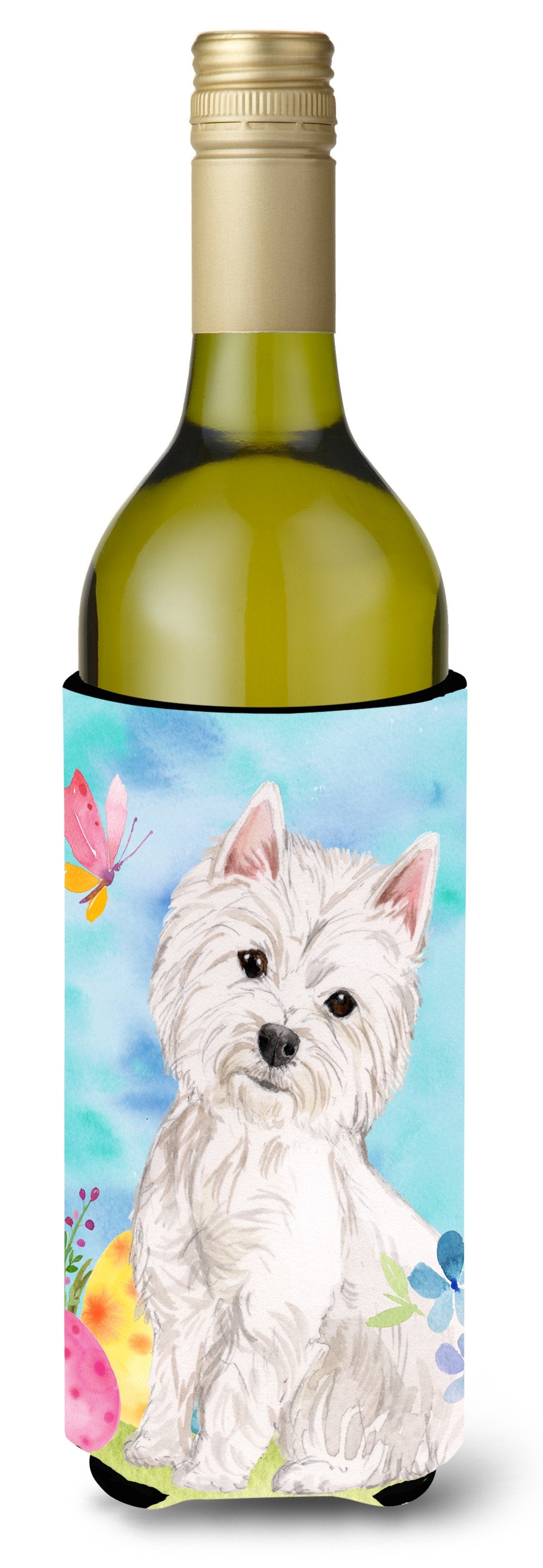 Westie Easter Wine Bottle Beverge Insulator Hugger BB9604LITERK by Caroline's Treasures