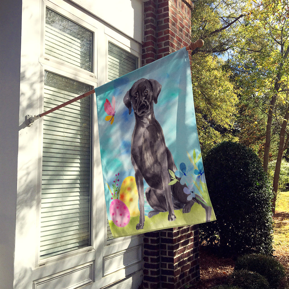 Black Labrador Easter Flag Canvas House Size BB9608CHF  the-store.com.