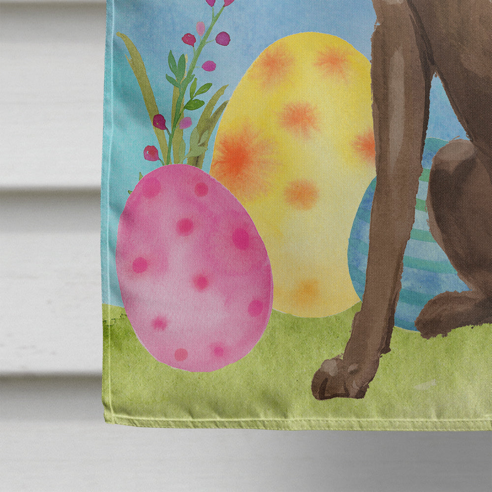 Chocolate Labrador Easter Flag Canvas House Size BB9610CHF  the-store.com.