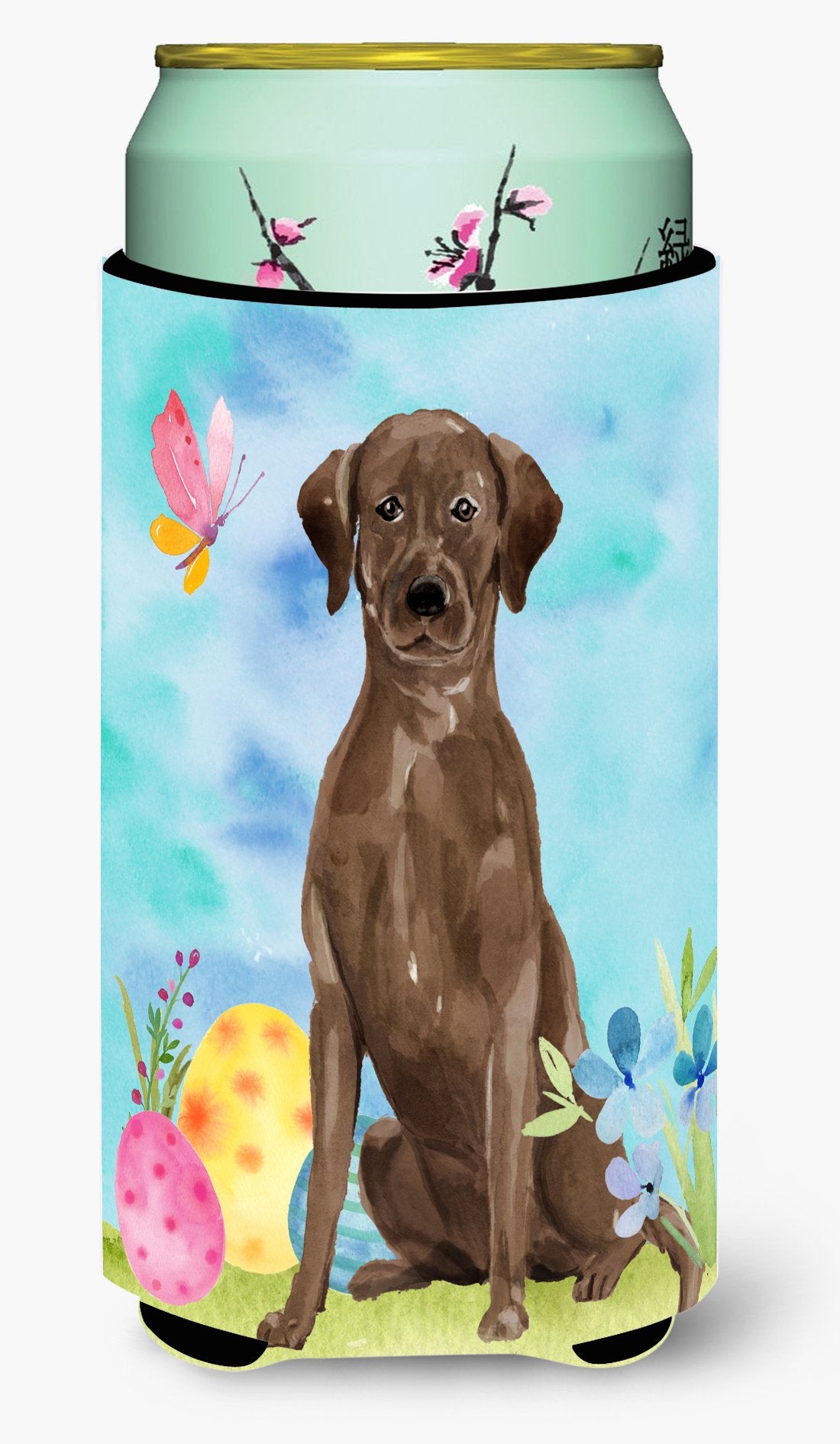 Chocolate Labrador Easter Tall Boy Beverage Insulator Hugger BB9610TBC by Caroline's Treasures