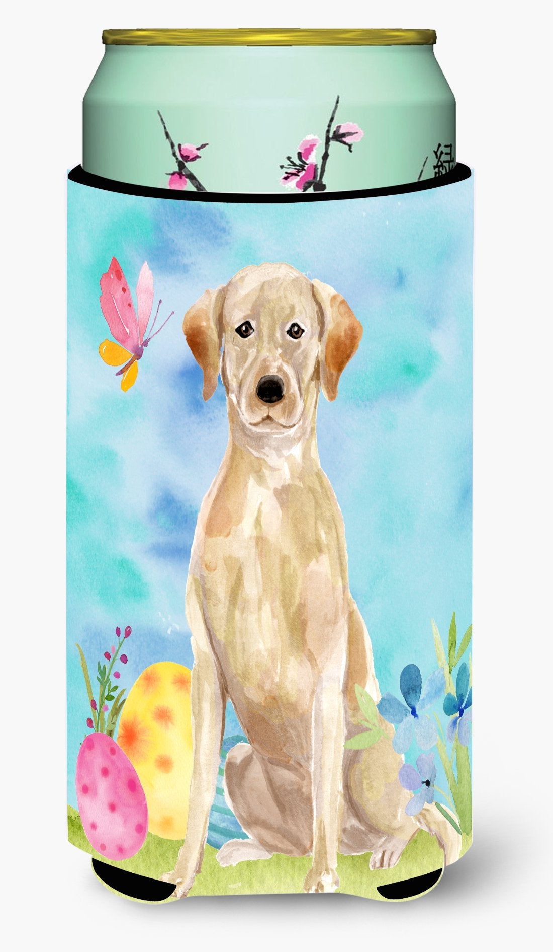 Yellow Labrador Easter Tall Boy Beverage Insulator Hugger by Caroline&#39;s Treasures