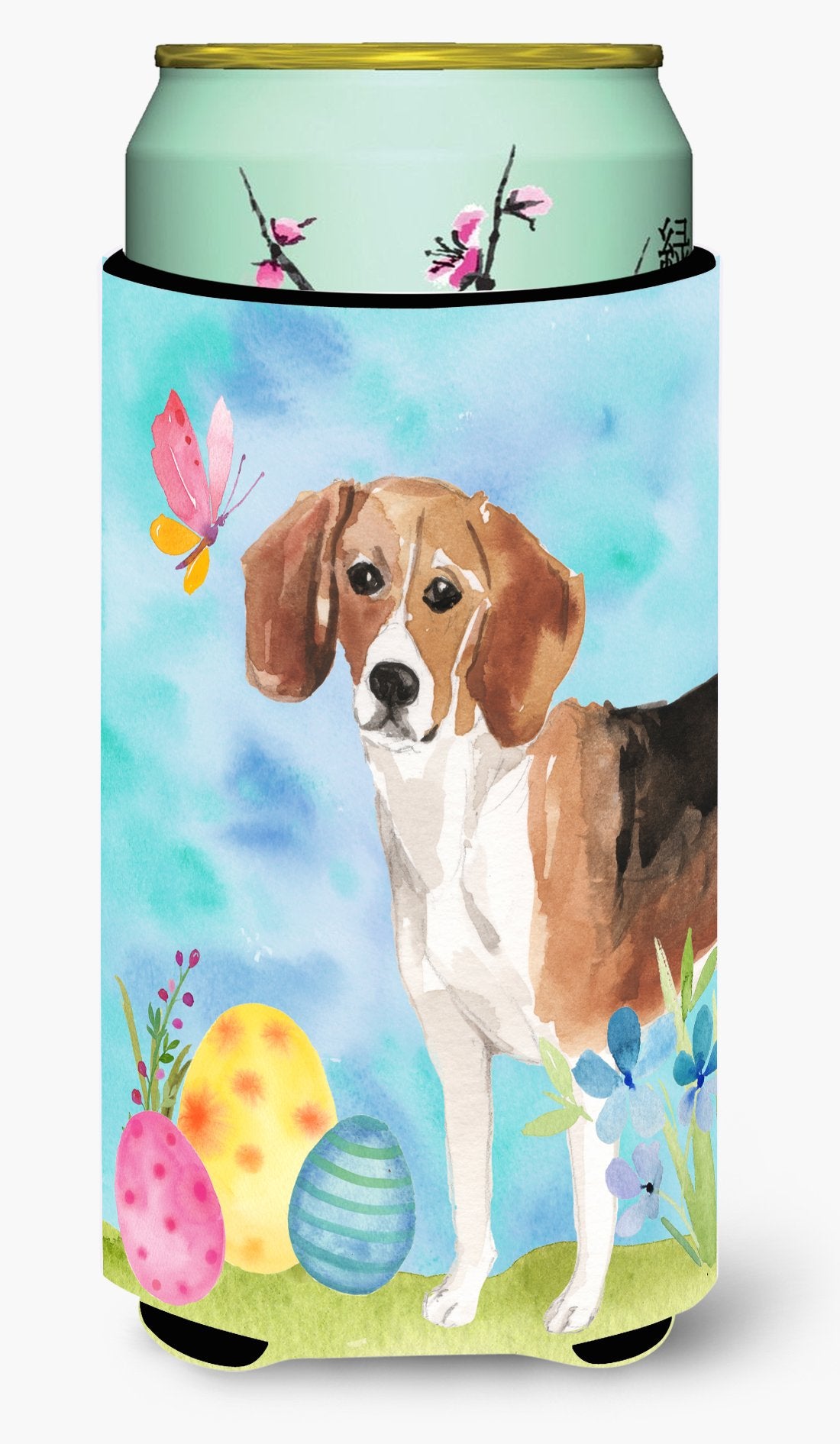 Beagle Easter Tall Boy Beverage Insulator Hugger by Caroline&#39;s Treasures