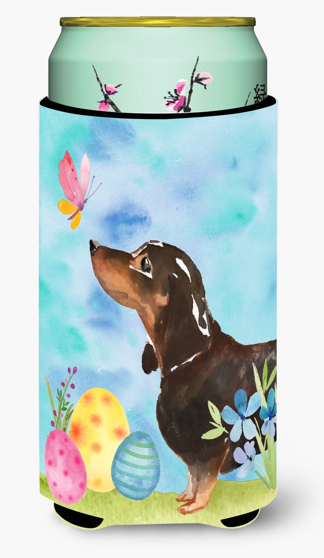 Black and Tan Dachshund Easter Tall Boy Beverage Insulator Hugger BB9615TBC by Caroline's Treasures