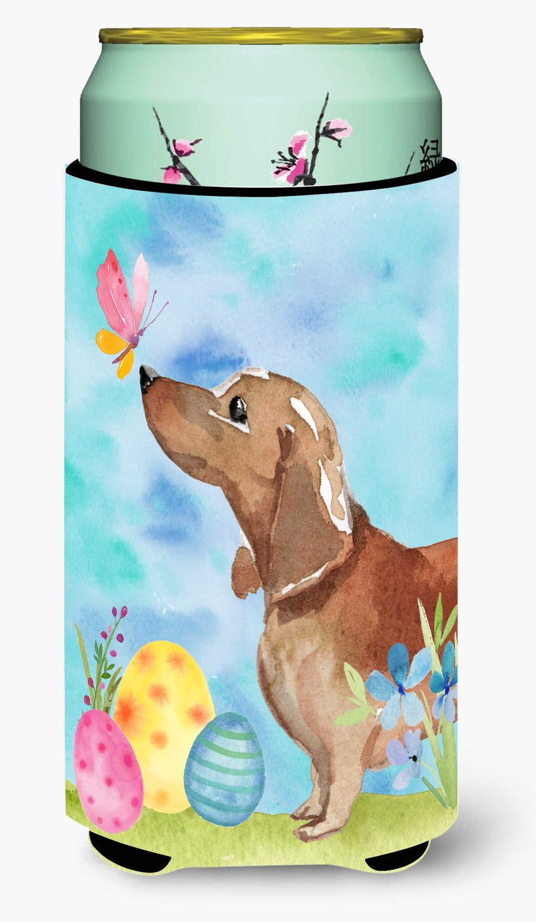 Red Tan Dachshund Easter Tall Boy Beverage Insulator Hugger BB9616TBC by Caroline's Treasures