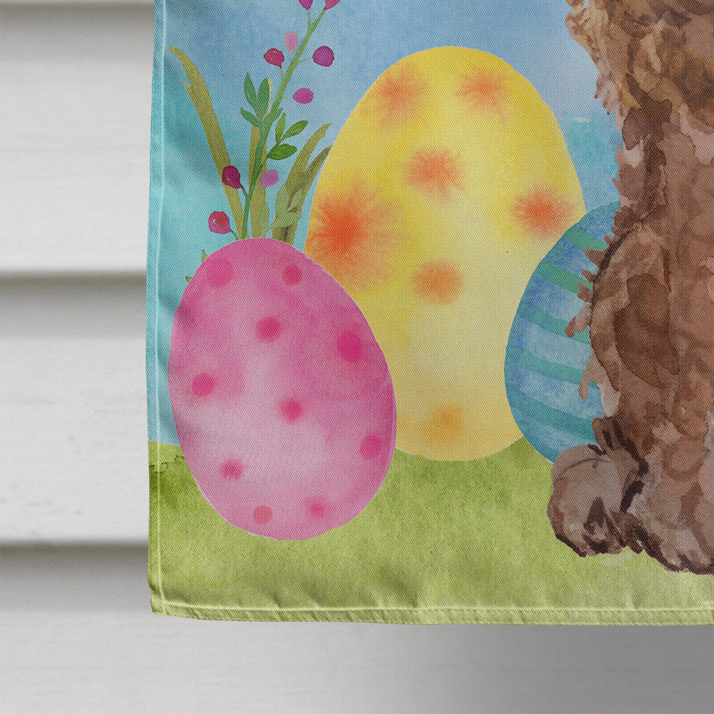 Brown Cockapoo Easter Flag Canvas House Size BB9619CHF  the-store.com.