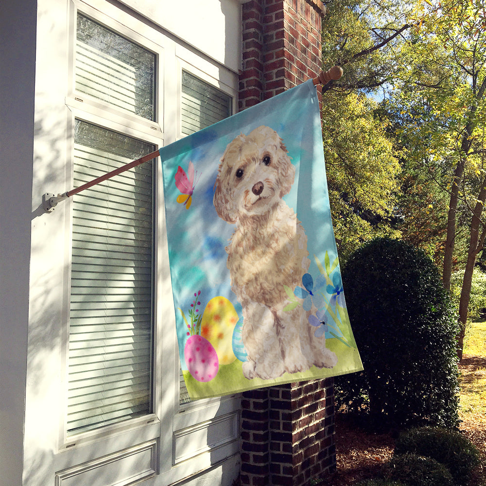 Champagne Cockapoo Easter Flag Canvas House Size BB9620CHF  the-store.com.