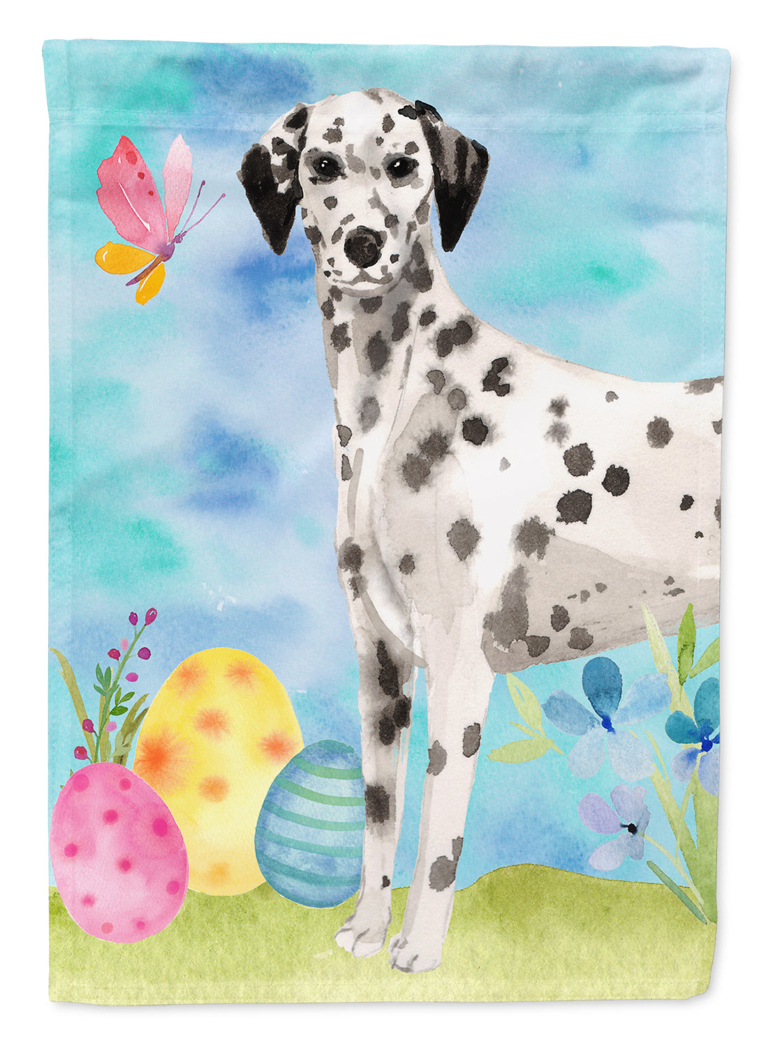 Dalmatian Easter Flag Garden Size BB9625GF  the-store.com.