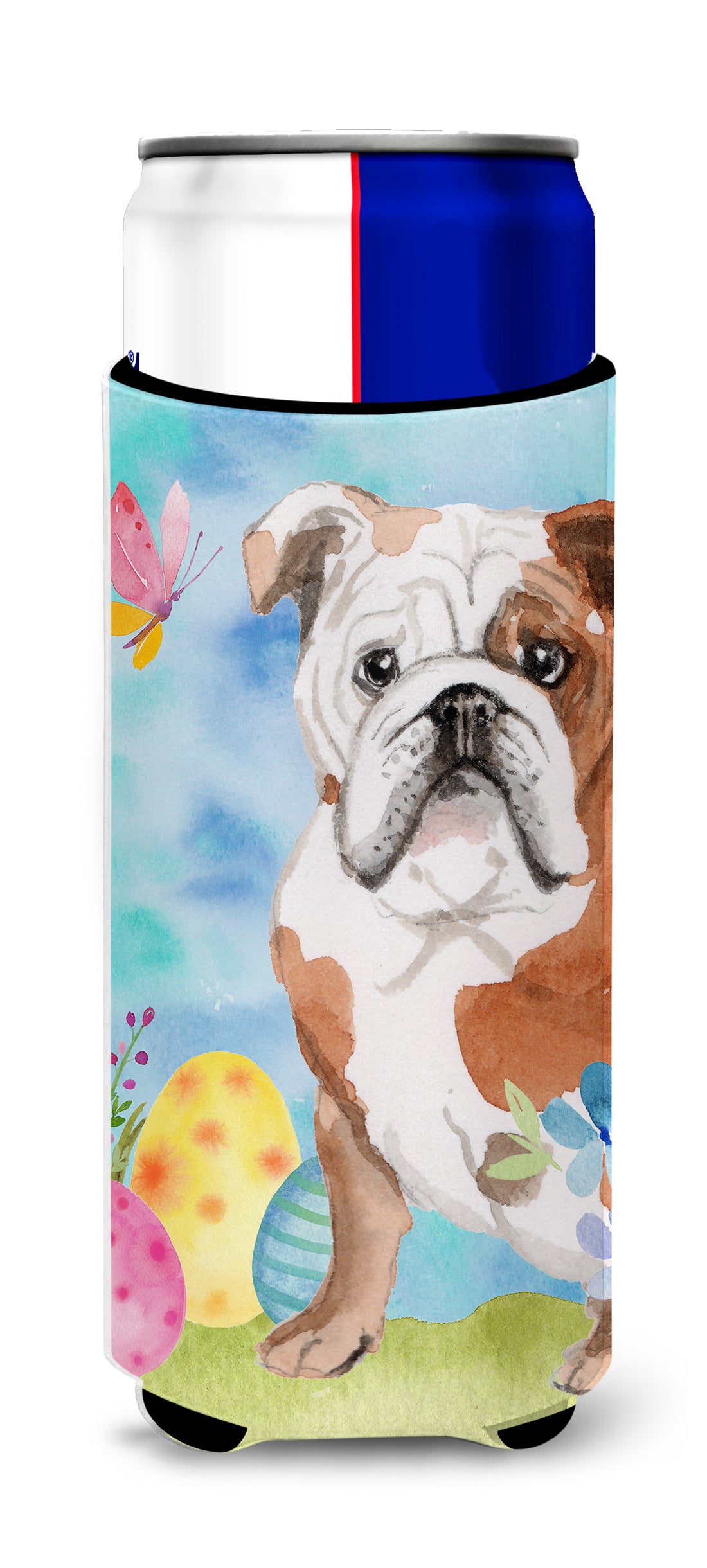 English Bulldog Easter  Ultra Hugger for slim cans BB9626MUK  the-store.com.