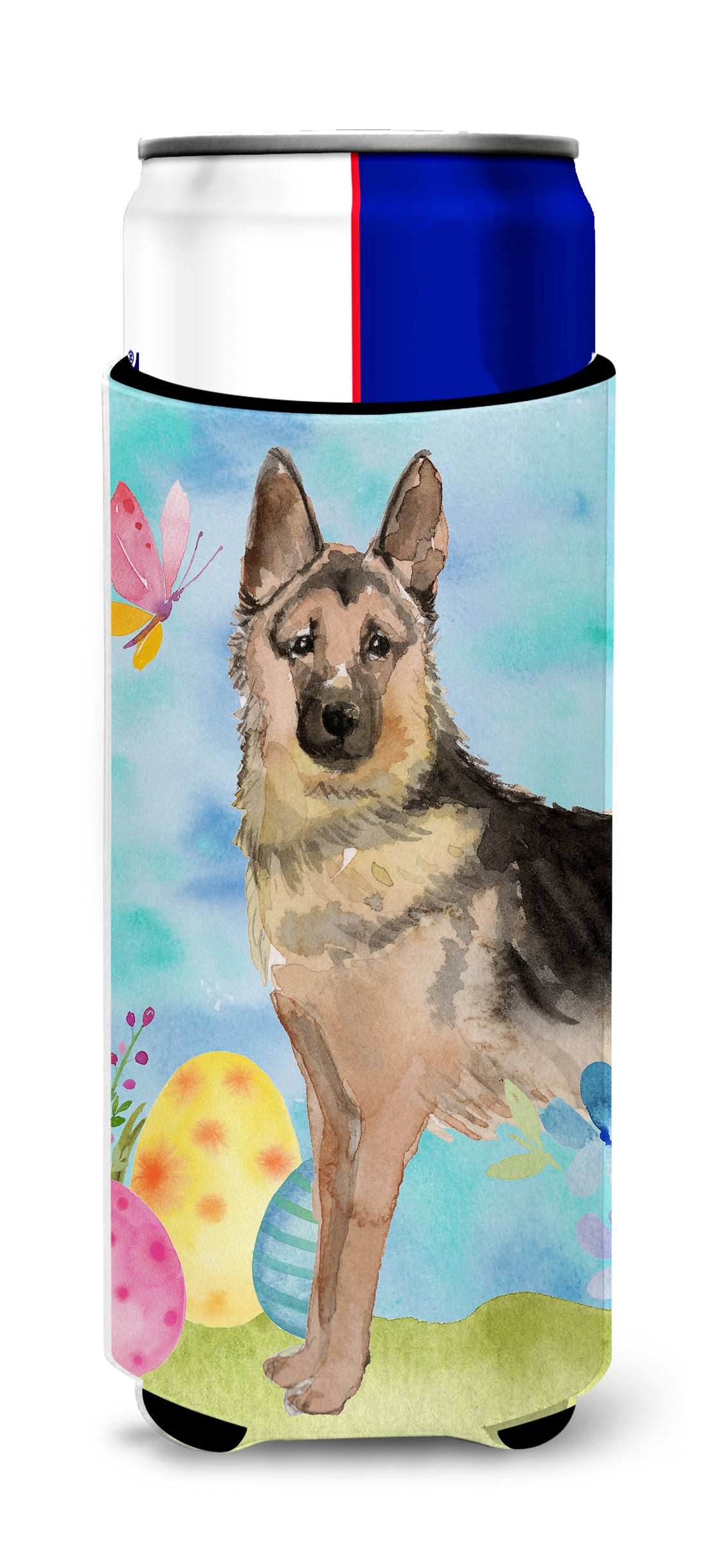 German Shepherd Easter  Ultra Hugger for slim cans BB9627MUK  the-store.com.