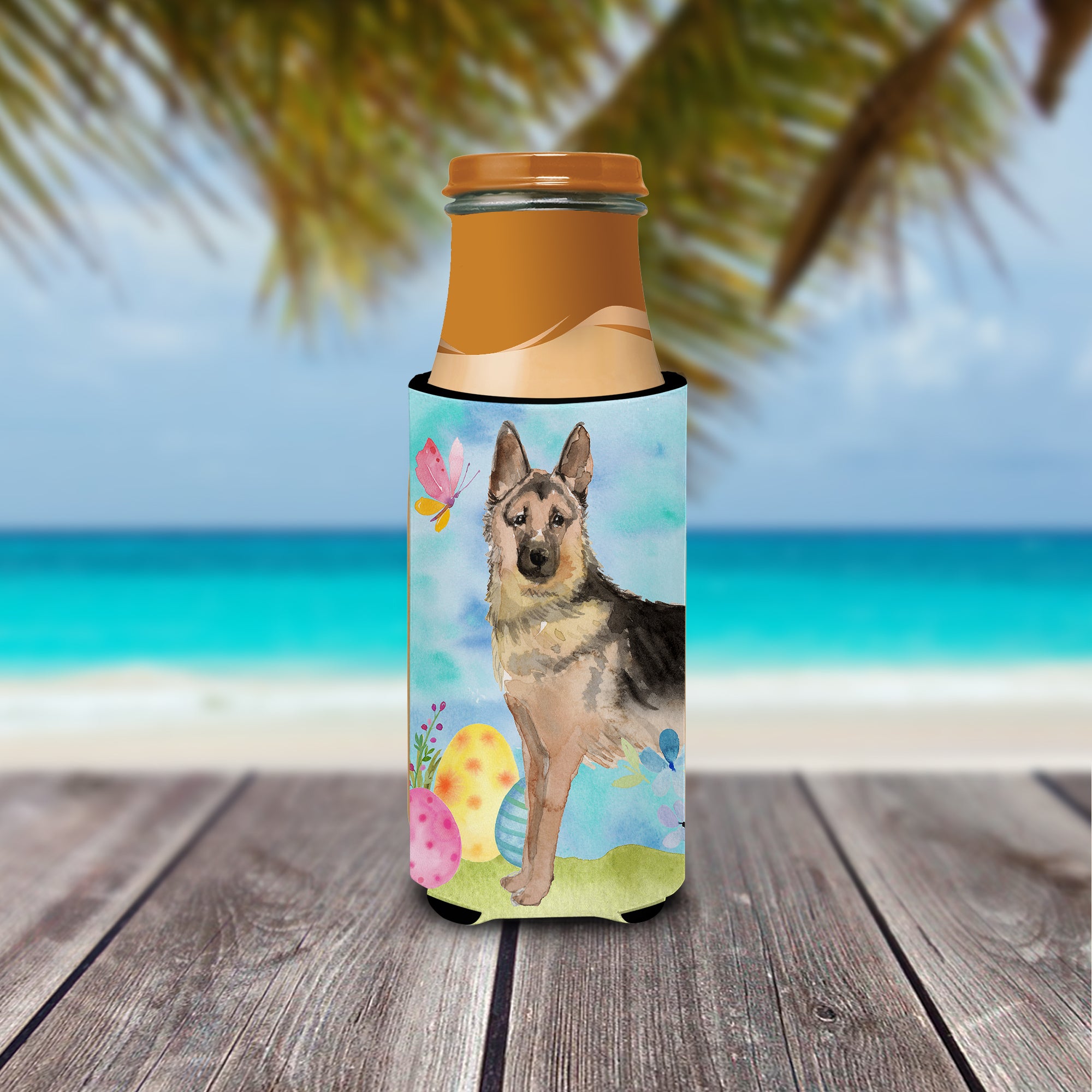 German Shepherd Easter  Ultra Hugger for slim cans BB9627MUK  the-store.com.