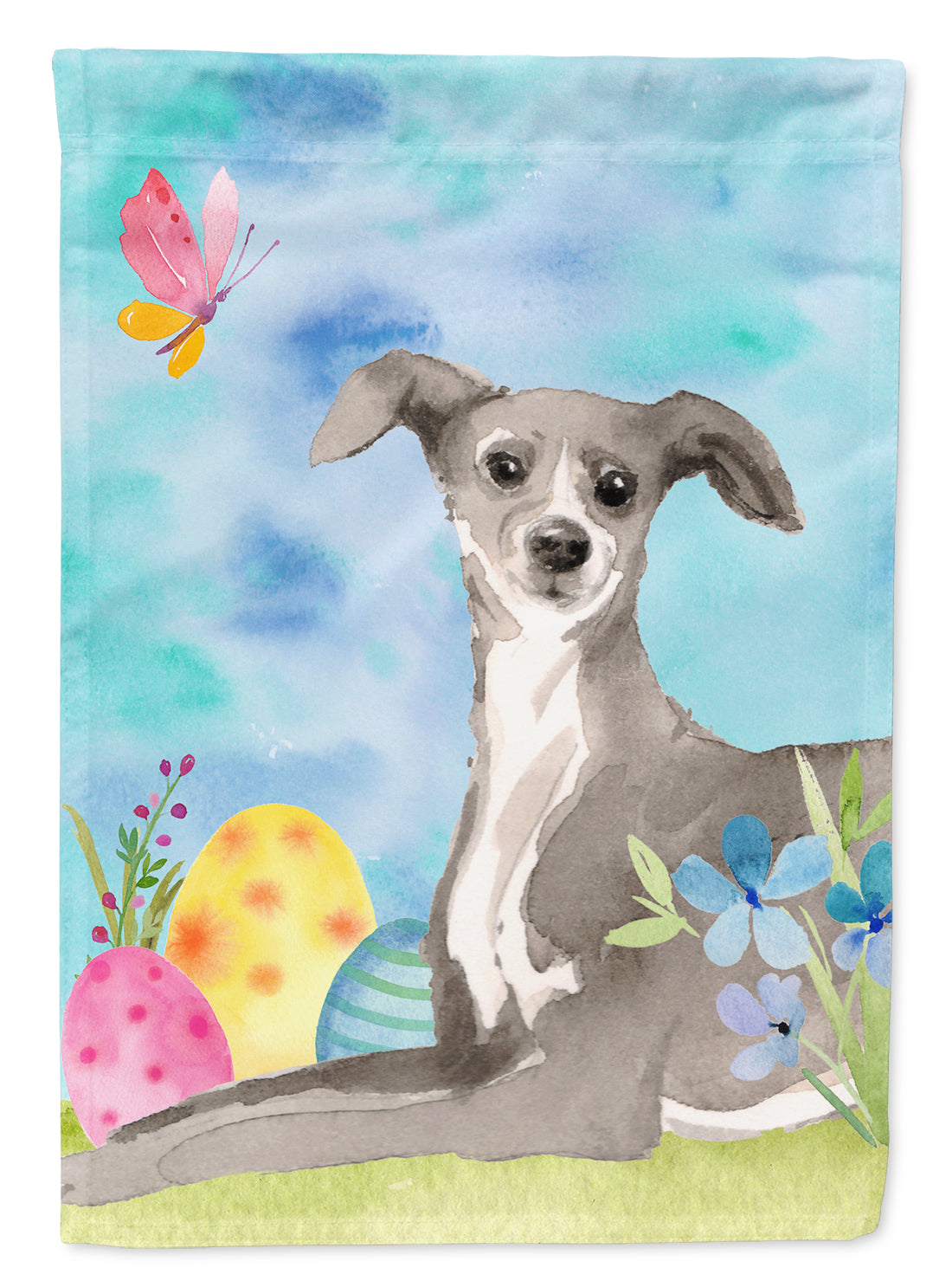 Italian Greyhound Easter Flag Garden Size BB9631GF  the-store.com.