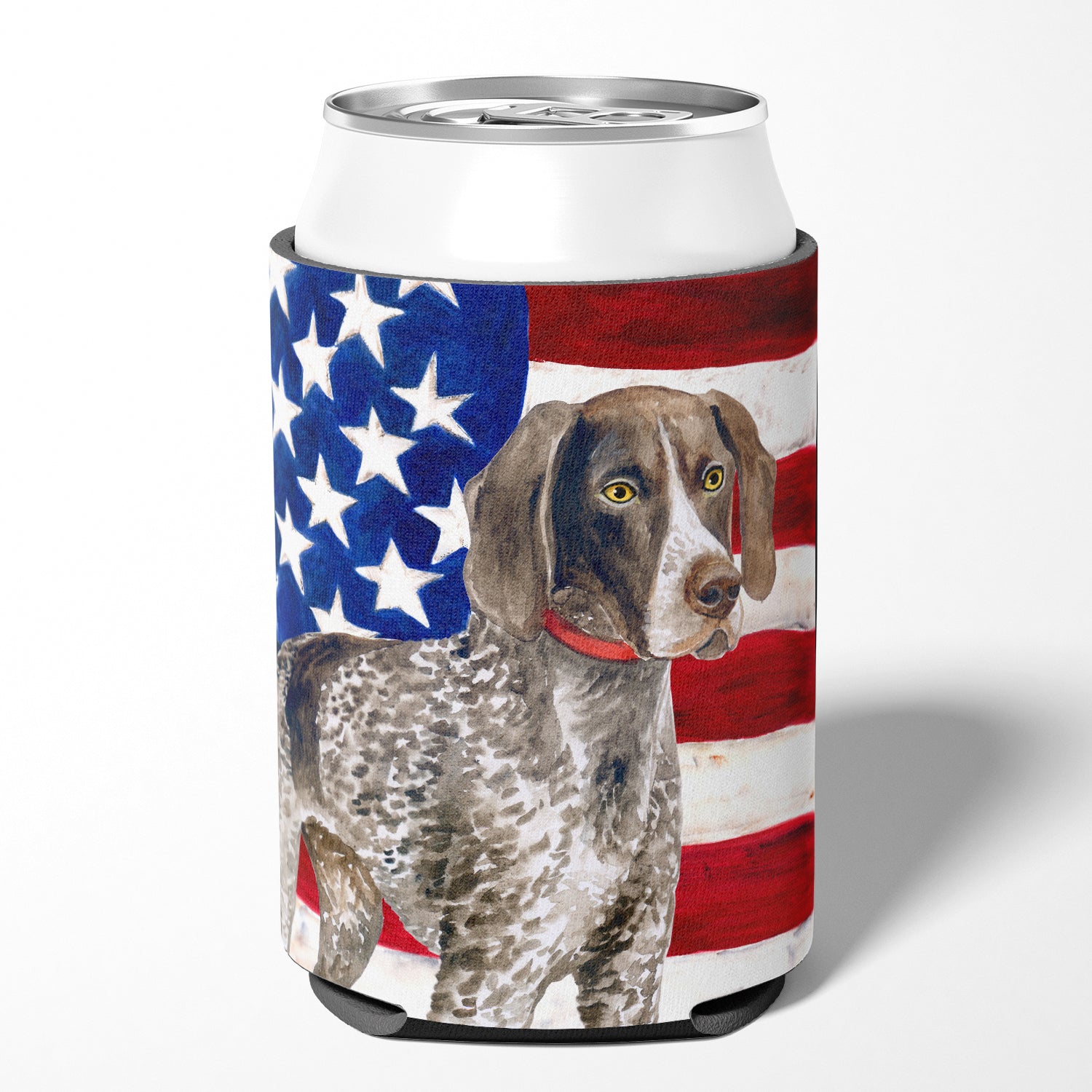 German Shorthaired Pointer Patriotic Can or Bottle Hugger BB9641CC  the-store.com.