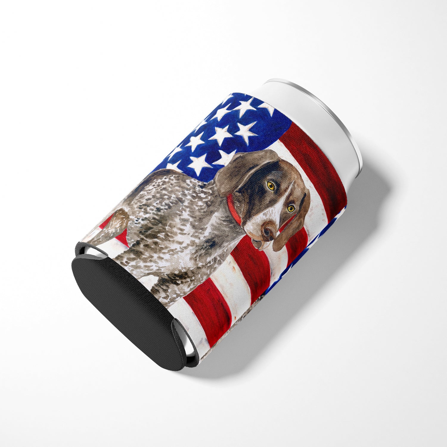 German Shorthaired Pointer Patriotic Can or Bottle Hugger BB9641CC  the-store.com.