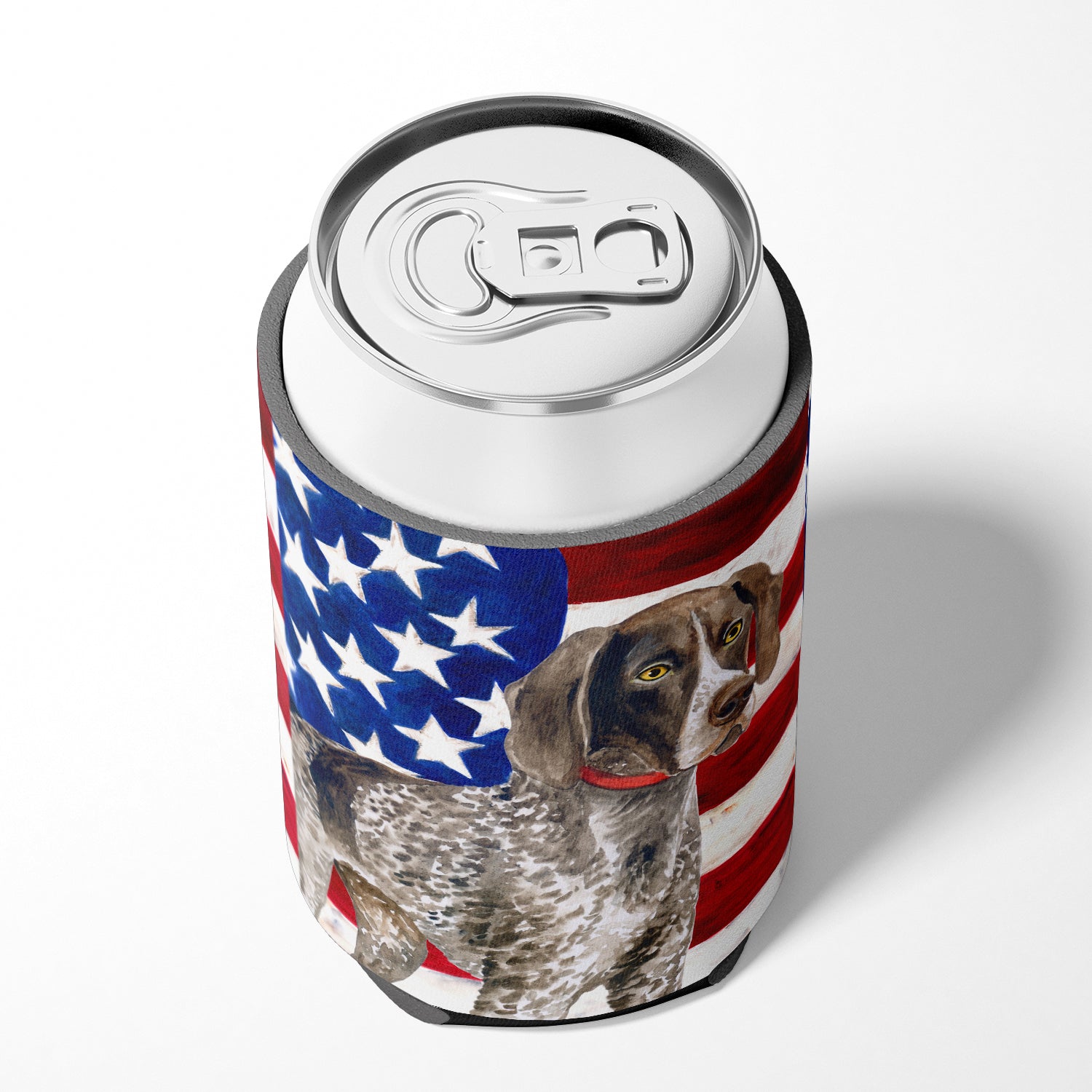 German Shorthaired Pointer Patriotic Can or Bottle Hugger BB9641CC  the-store.com.