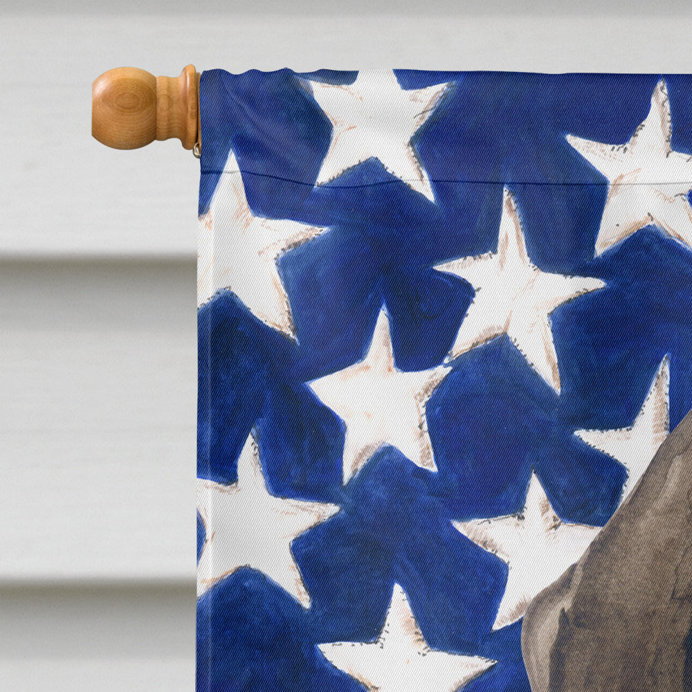 German Shorthaired Pointer Patriotic Flag Canvas House Size BB9641CHF  the-store.com.