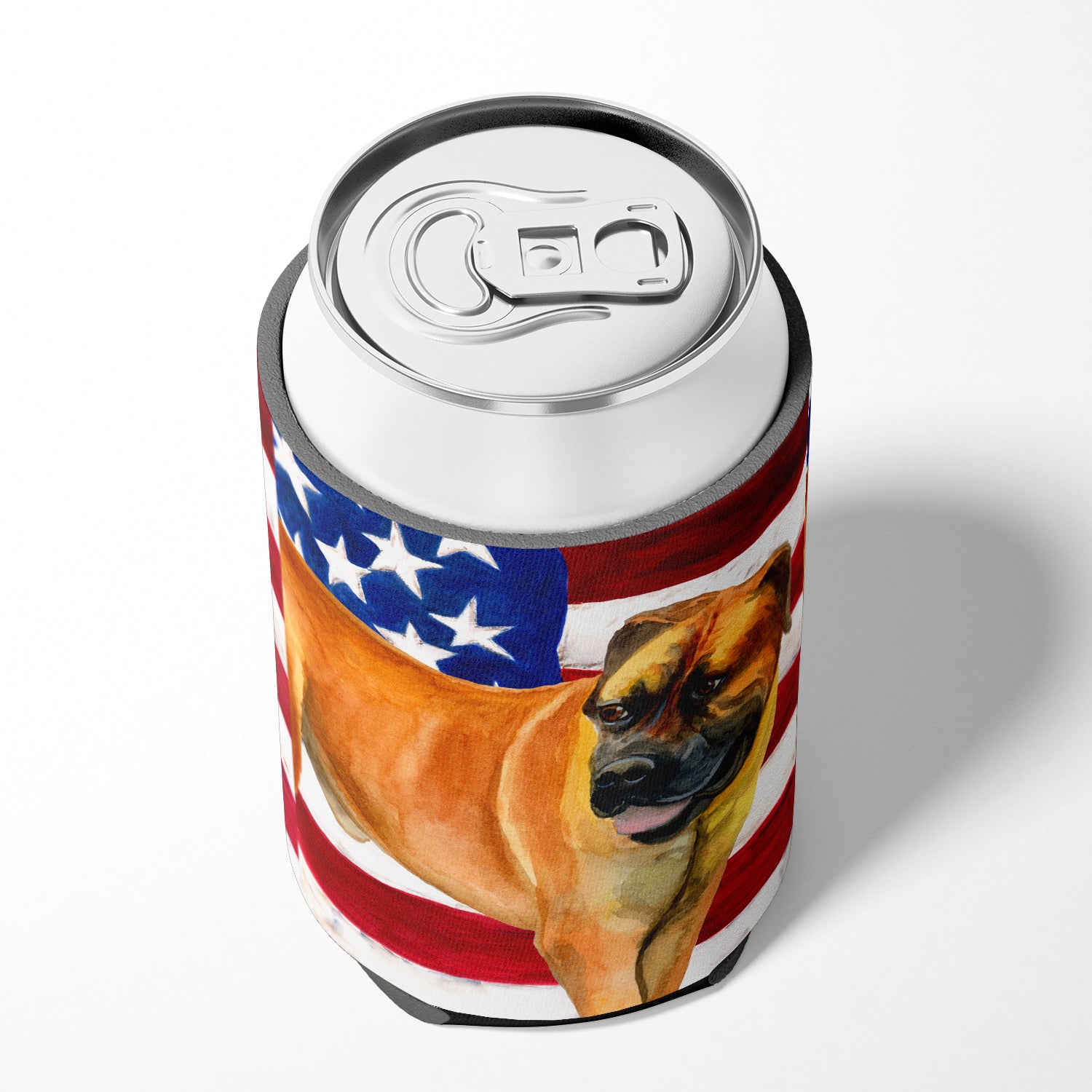 Boerboel Mastiff Patriotic Can or Bottle Hugger BB9646CC  the-store.com.