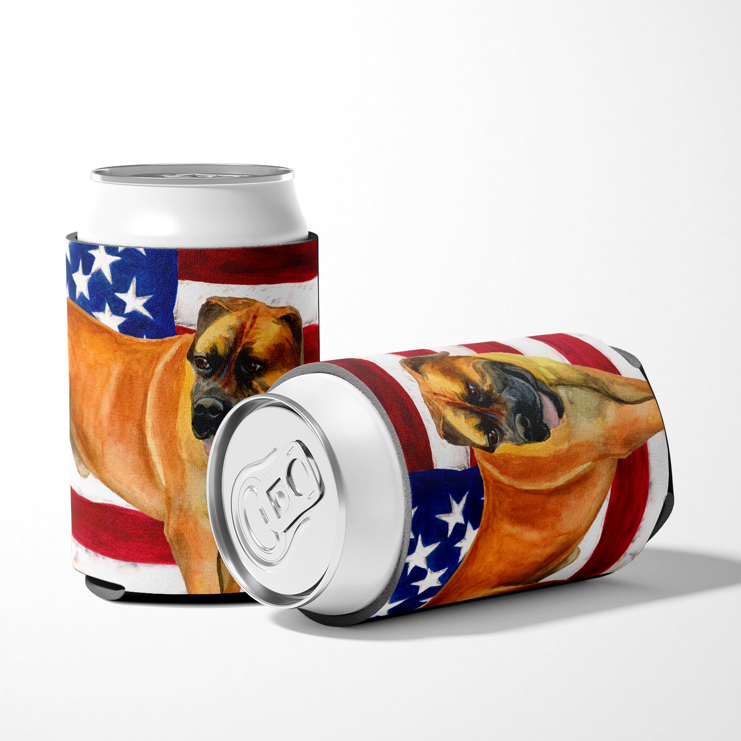 Boerboel Mastiff Patriotic Can or Bottle Hugger BB9646CC  the-store.com.