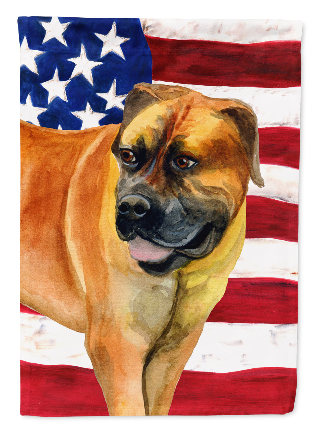 Boerboel Mastiff Patriotic Flag Canvas House Size BB9646CHF  the-store.com.