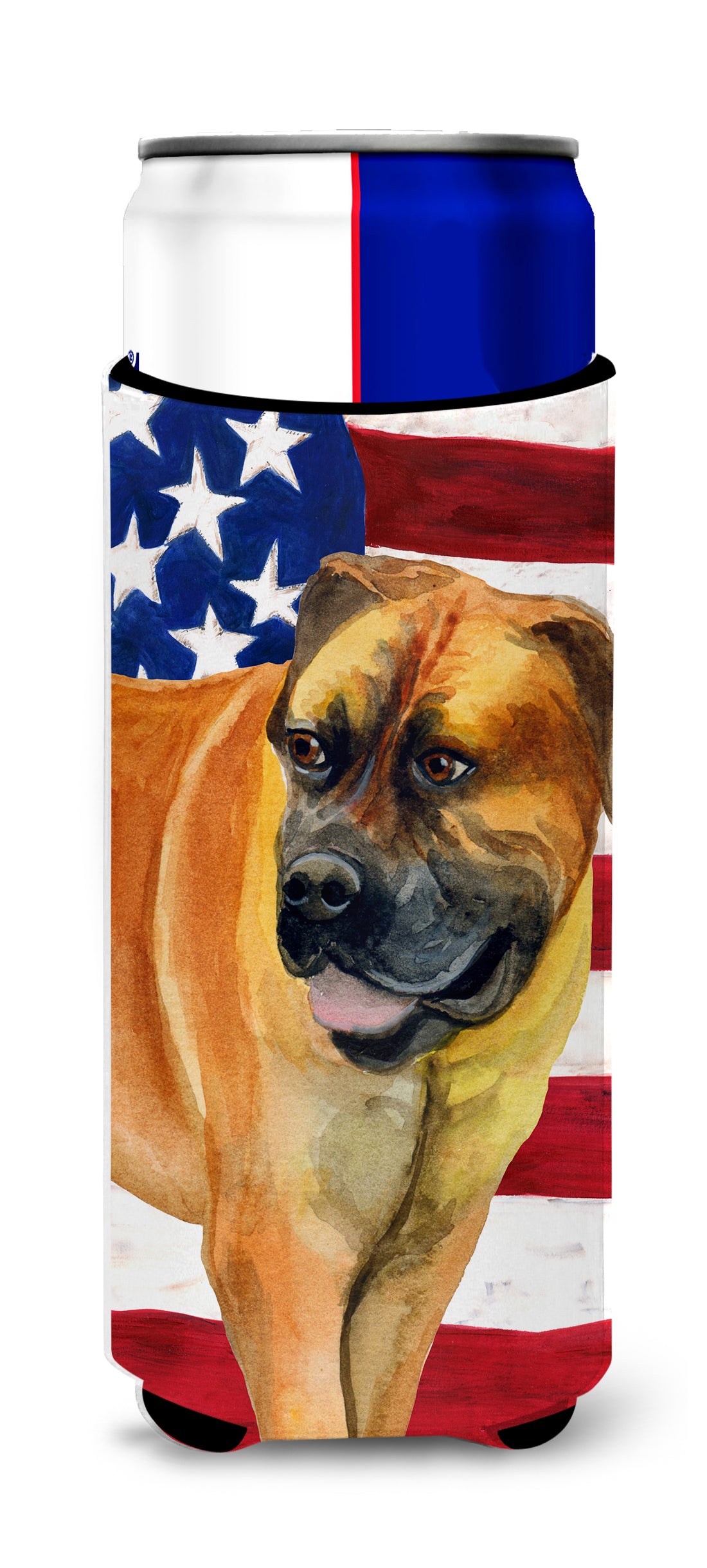 Boerboel Mastiff Patriotic  Ultra Hugger for slim cans BB9646MUK  the-store.com.