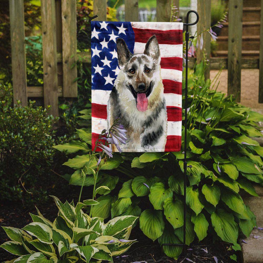 East-European Shepherd Patriotic Flag Garden Size BB9649GF  the-store.com.