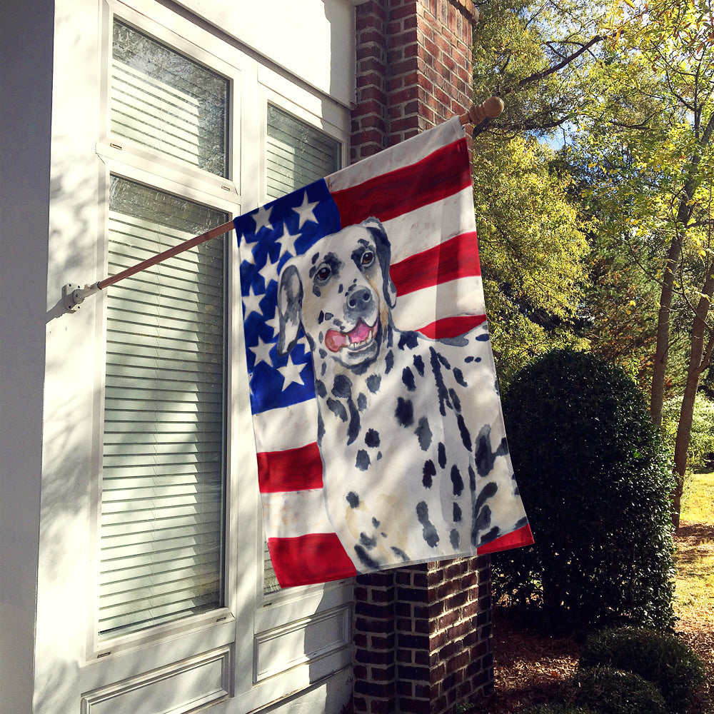 Dalmatian Patriotic Flag Canvas House Size BB9653CHF  the-store.com.