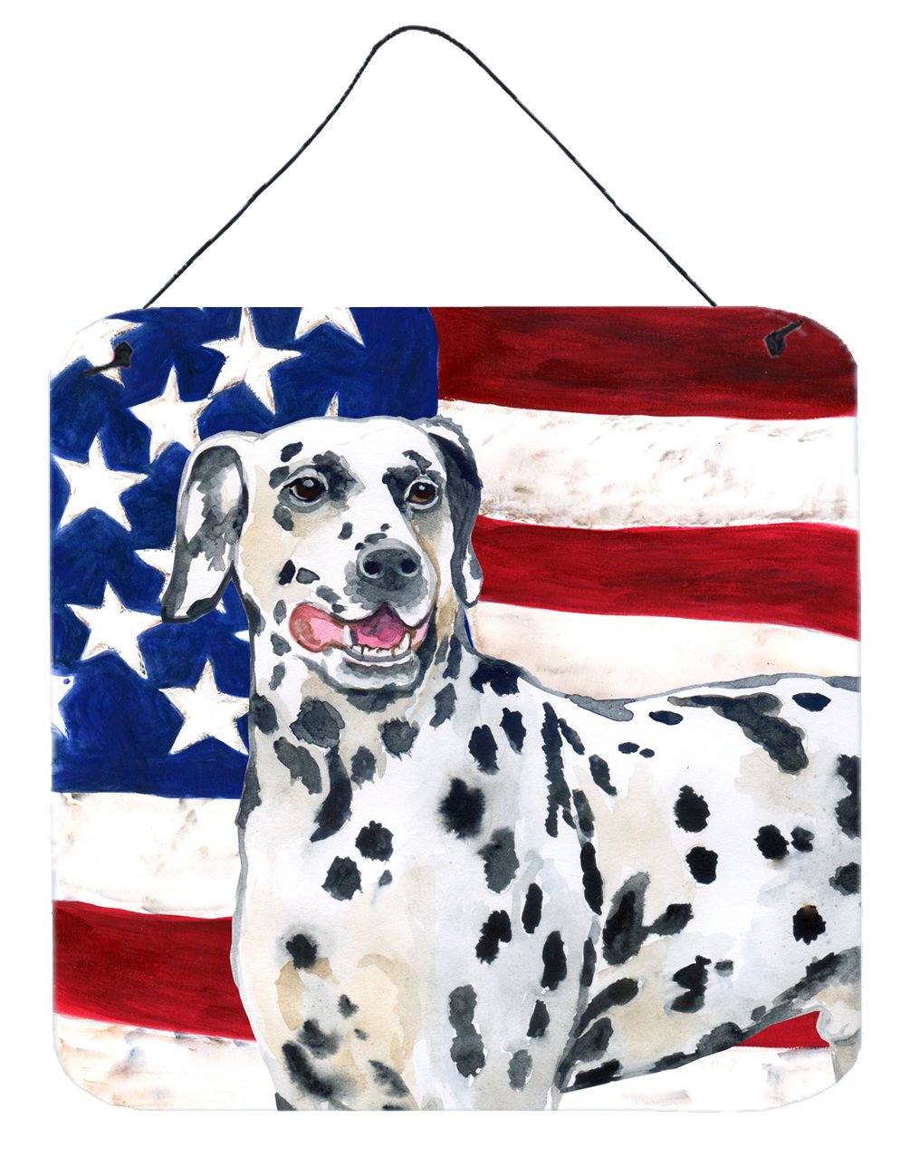 Dalmatian Patriotic Wall or Door Hanging Prints BB9653DS66 by Caroline's Treasures