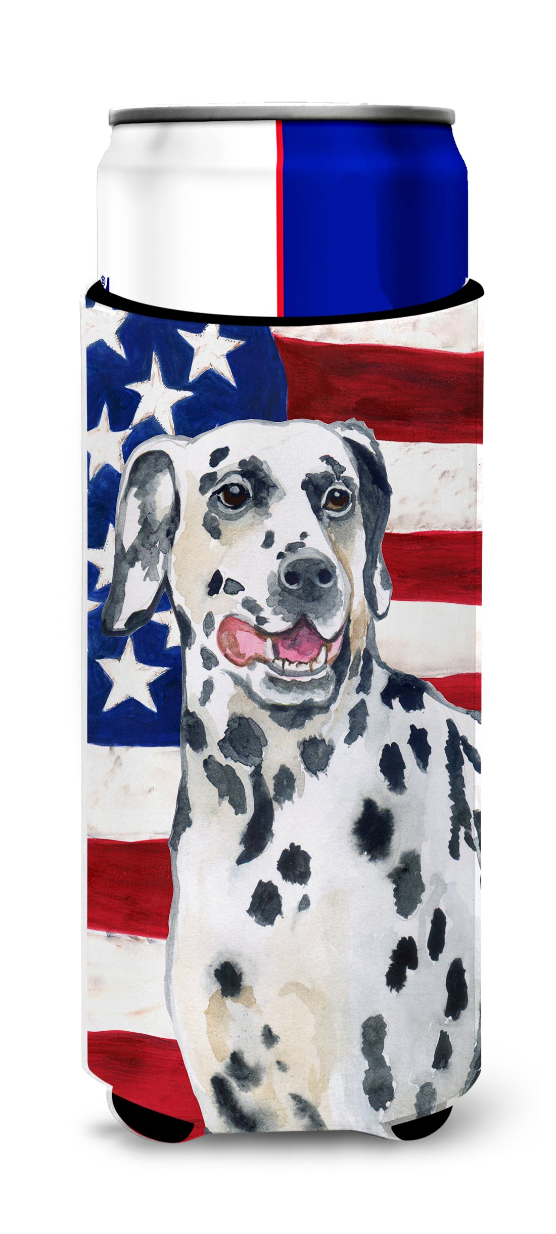 Dalmatian Patriotic  Ultra Hugger for slim cans BB9653MUK  the-store.com.