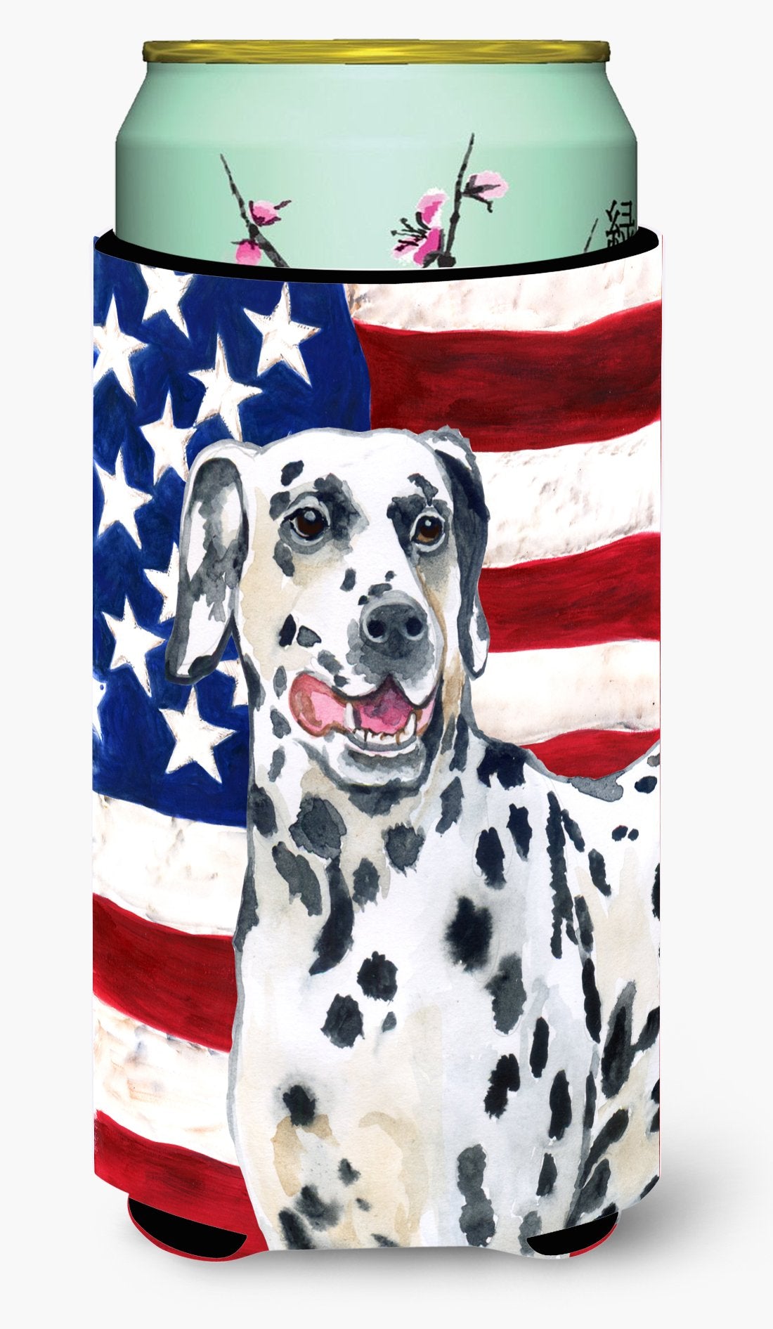 Dalmatian Patriotic Tall Boy Beverage Insulator Hugger BB9653TBC by Caroline's Treasures