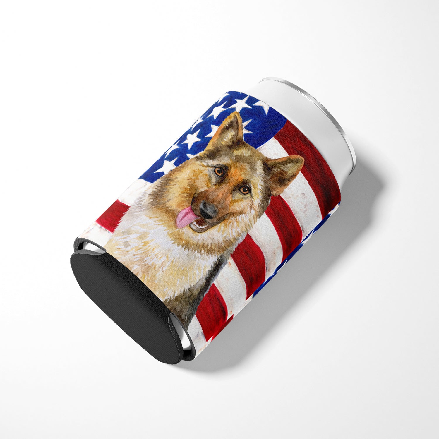 German Shepherd Patriotic Can or Bottle Hugger BB9654CC  the-store.com.