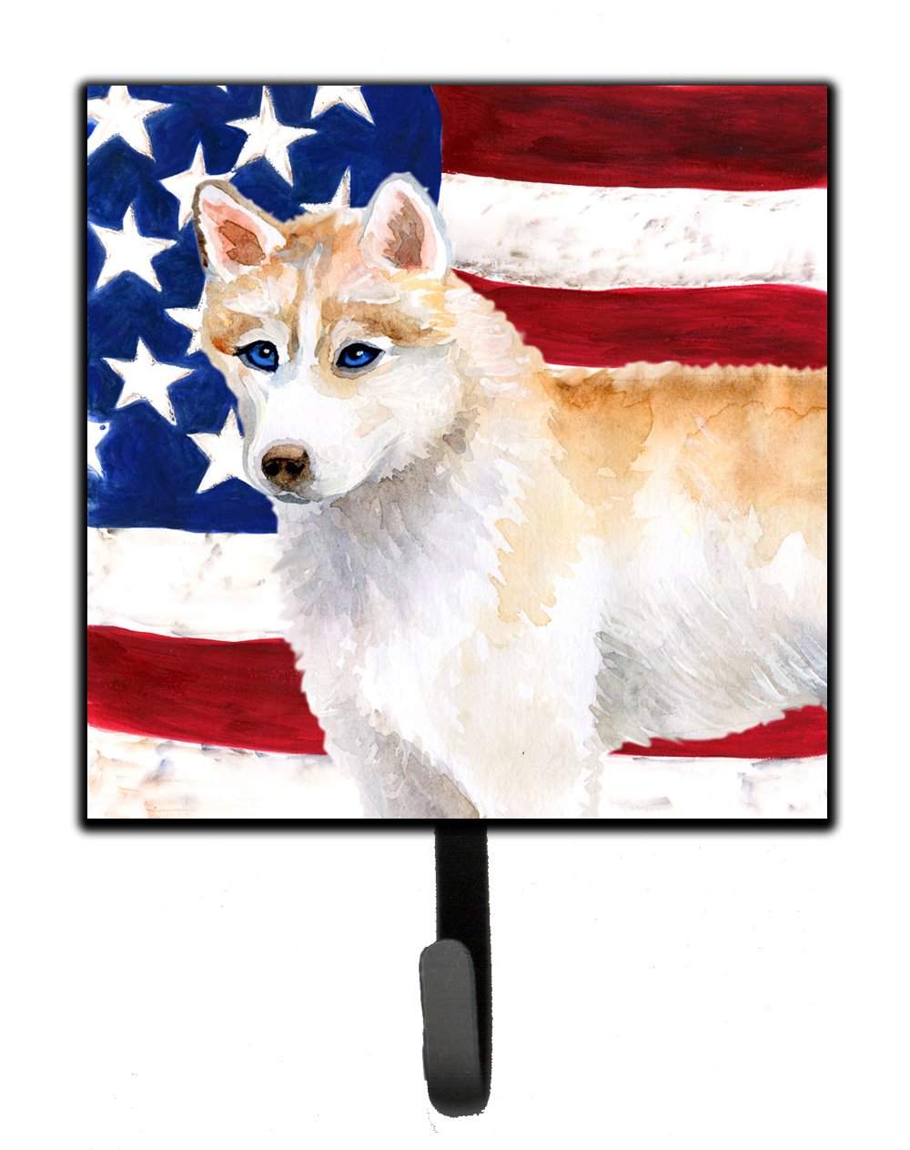 Siberian Husky Patriotic Leash or Key Holder BB9655SH4 by Caroline&#39;s Treasures