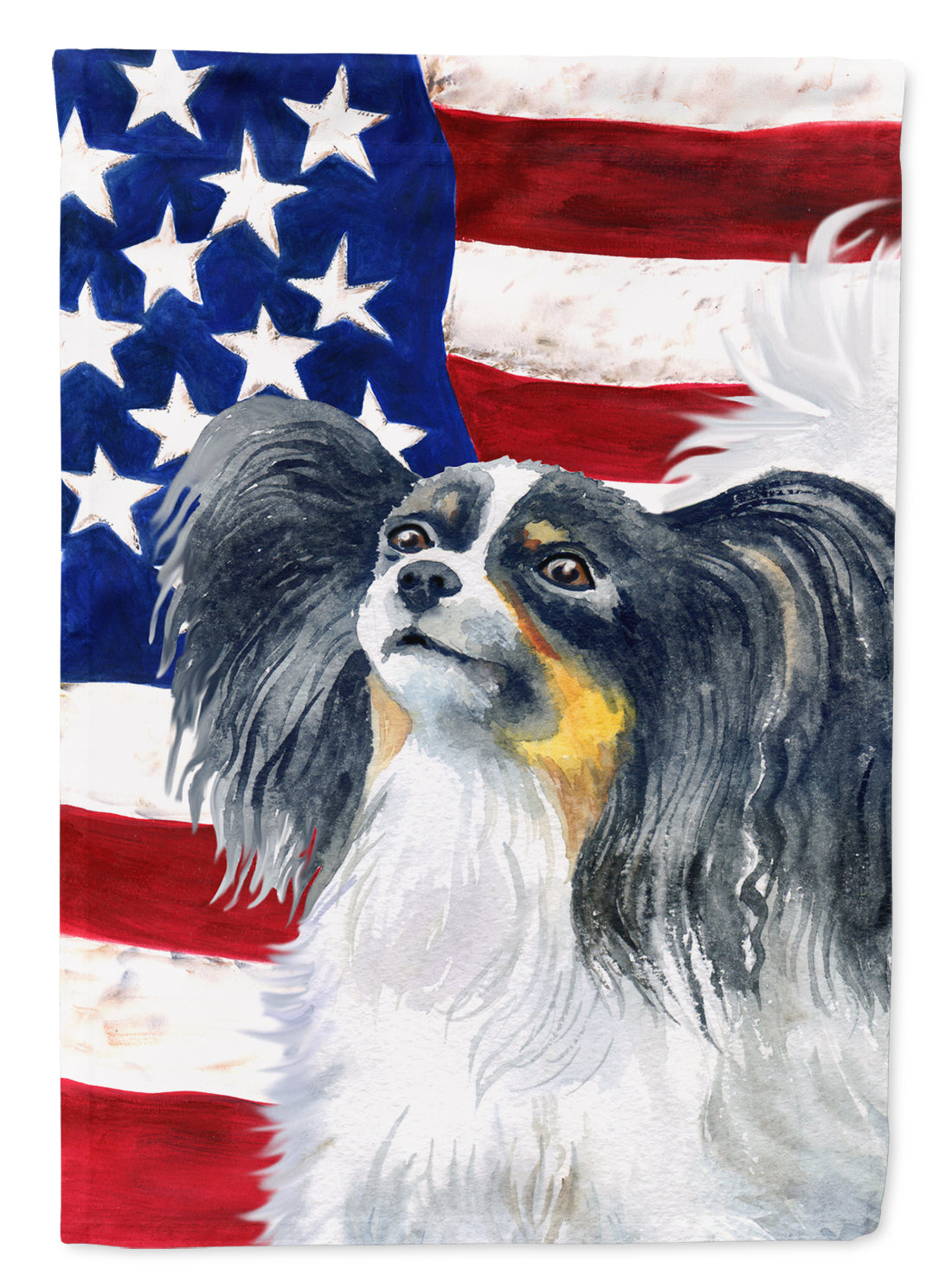 Papillon Patriotic Flag Garden Size BB9657GF  the-store.com.