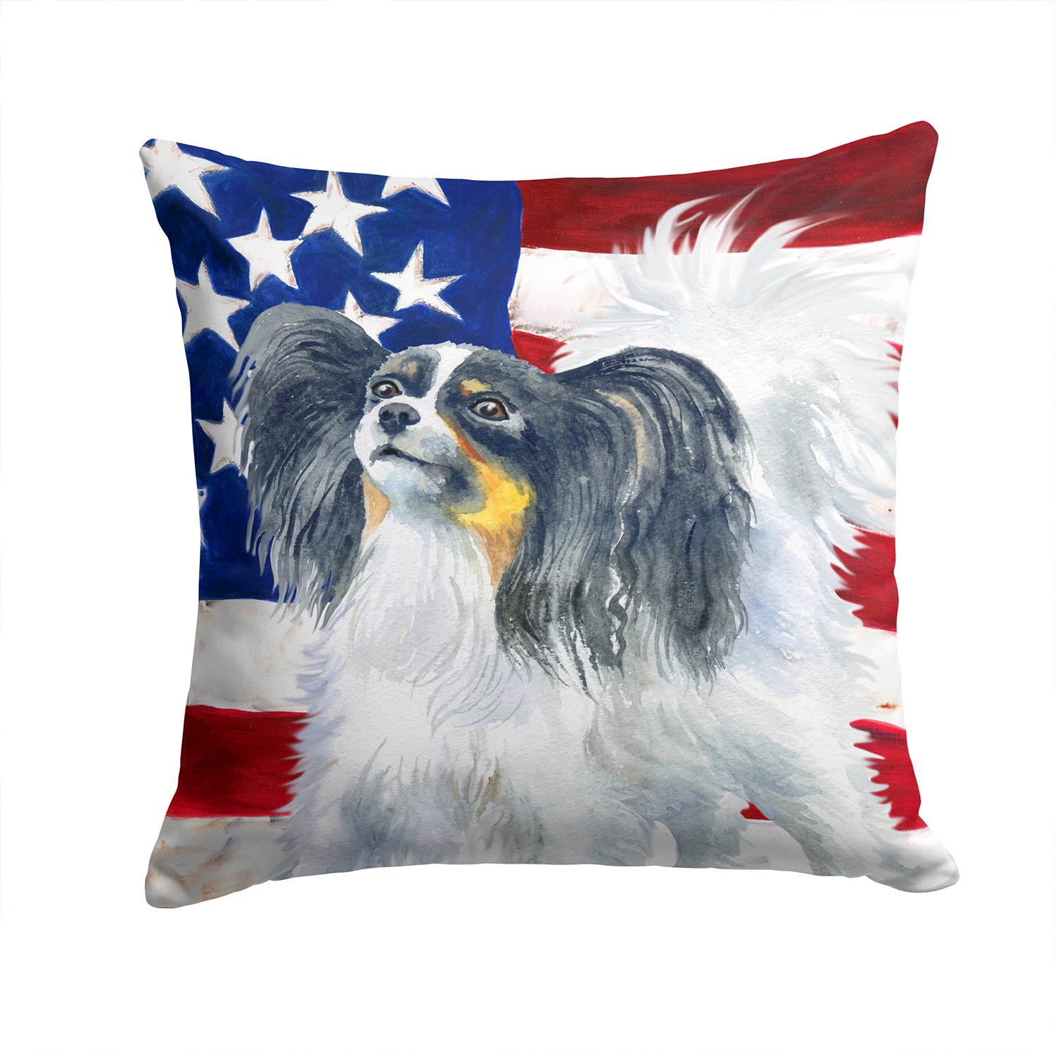 Papillon Patriotic Fabric Decorative Pillow BB9657PW1414 - the-store.com