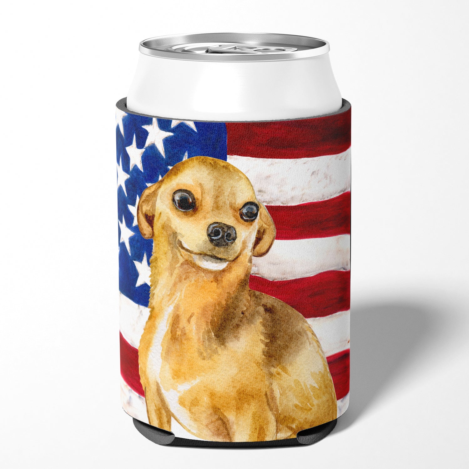 Chihuahua Patriotic Can or Bottle Hugger BB9658CC  the-store.com.