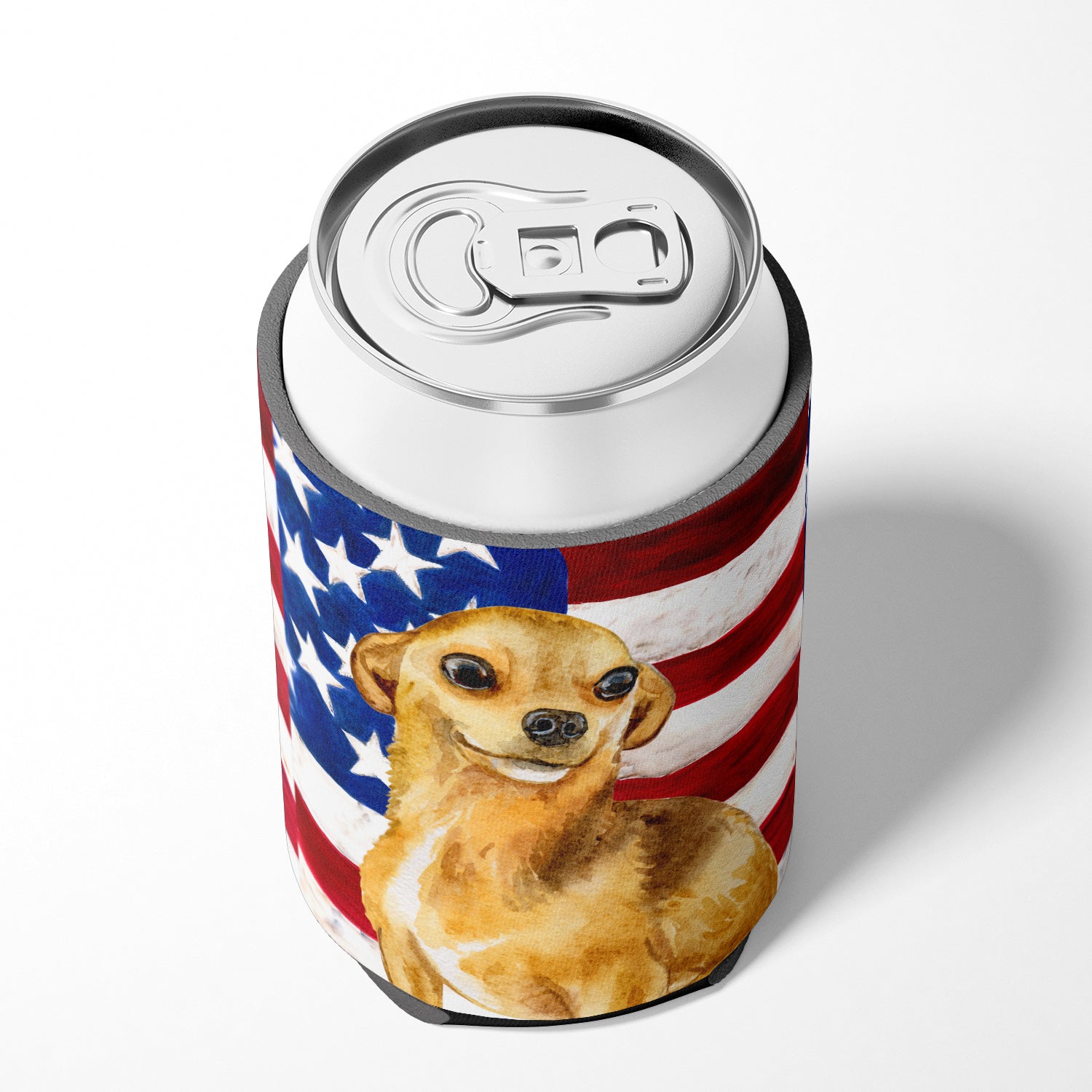 Chihuahua Patriotic Can or Bottle Hugger BB9658CC  the-store.com.