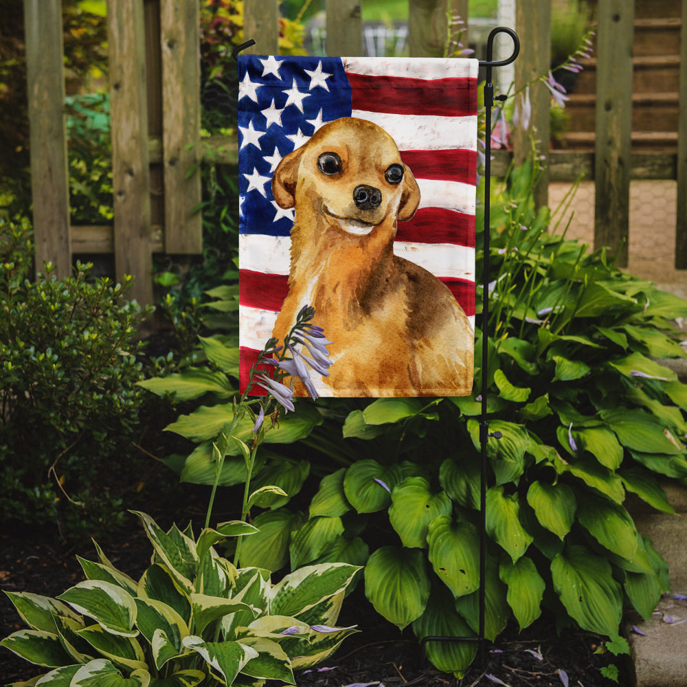 Chihuahua Patriotic Flag Garden Size BB9658GF  the-store.com.