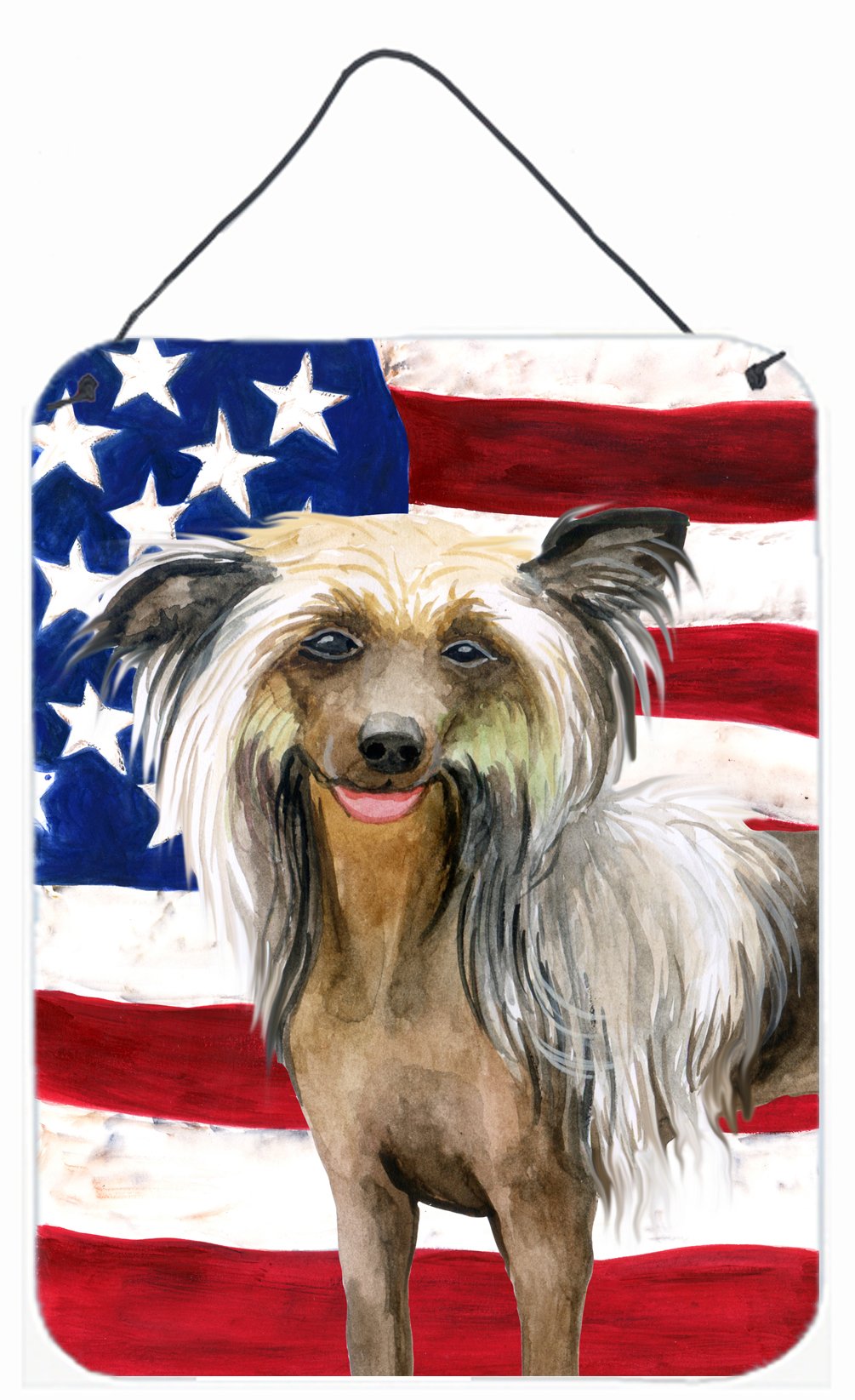 Chinese Crested Patriotic Wall or Door Hanging Prints BB9659DS1216 by Caroline's Treasures