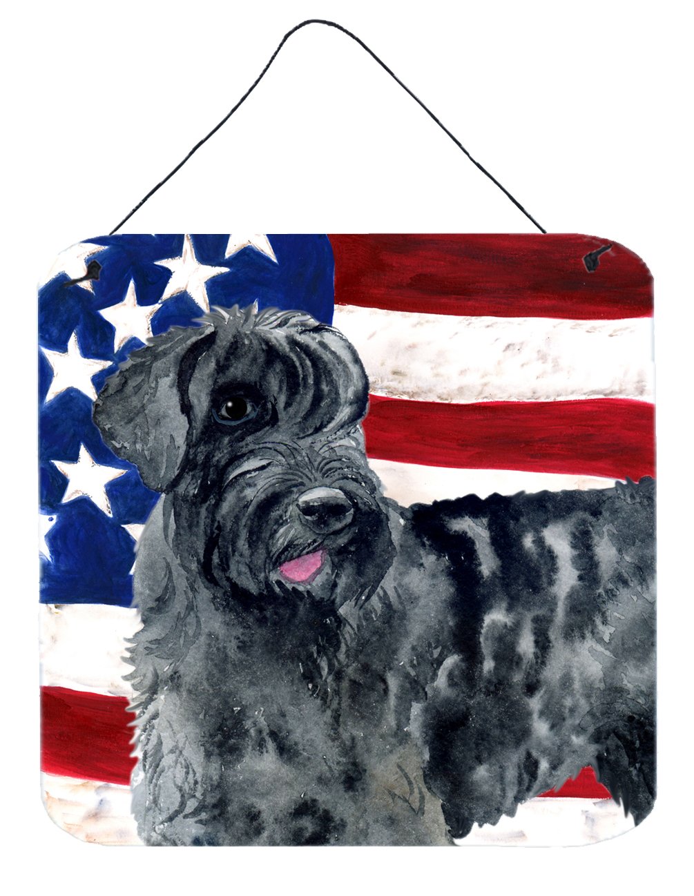 Giant Schnauzer Patriotic Wall or Door Hanging Prints BB9660DS66 by Caroline&#39;s Treasures