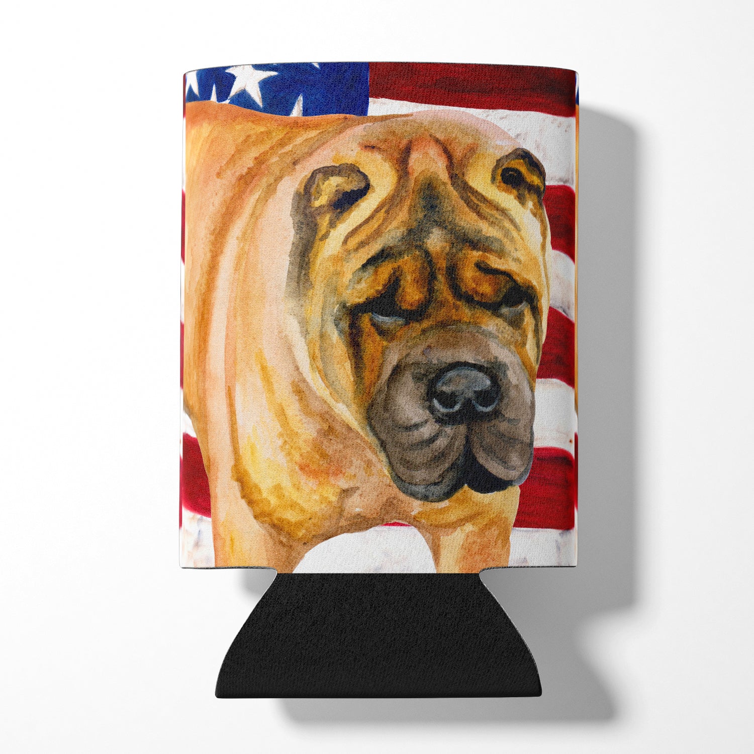 Shar Pei Patriotic Can or Bottle Hugger BB9661CC  the-store.com.