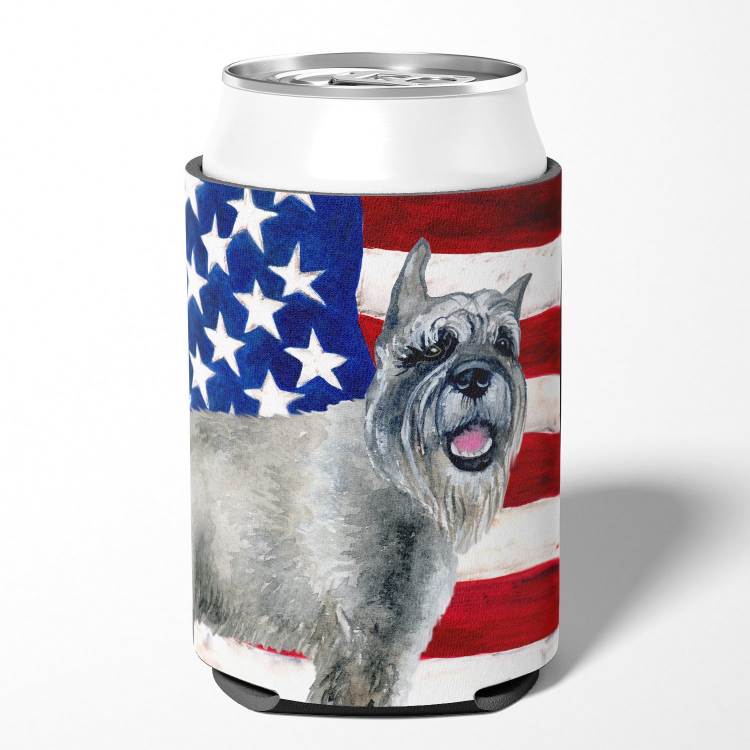 Schnauzer Patriotic Can or Bottle Hugger BB9662CC  the-store.com.