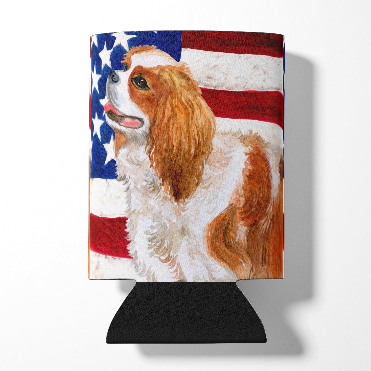 Cavalier Spaniel Patriotic Can or Bottle Hugger BB9663CC  the-store.com.