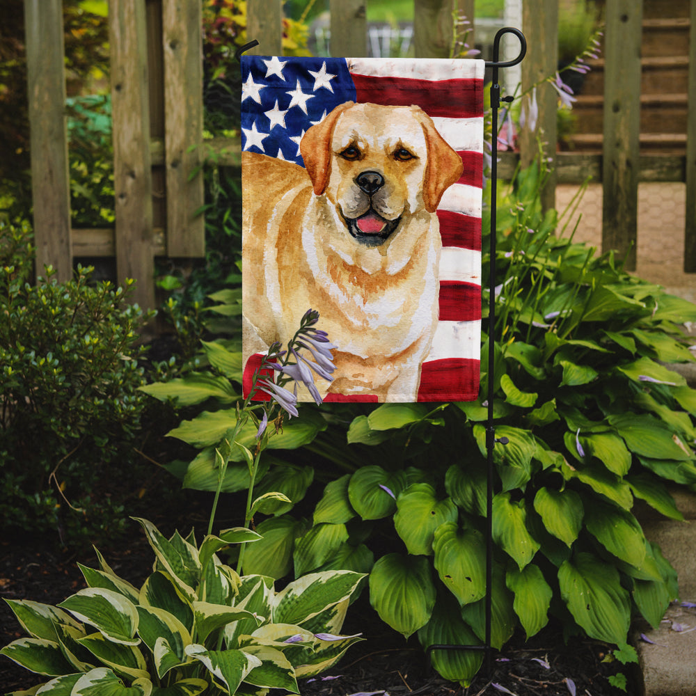 Golden Retriever Patriotic Flag Garden Size BB9664GF  the-store.com.