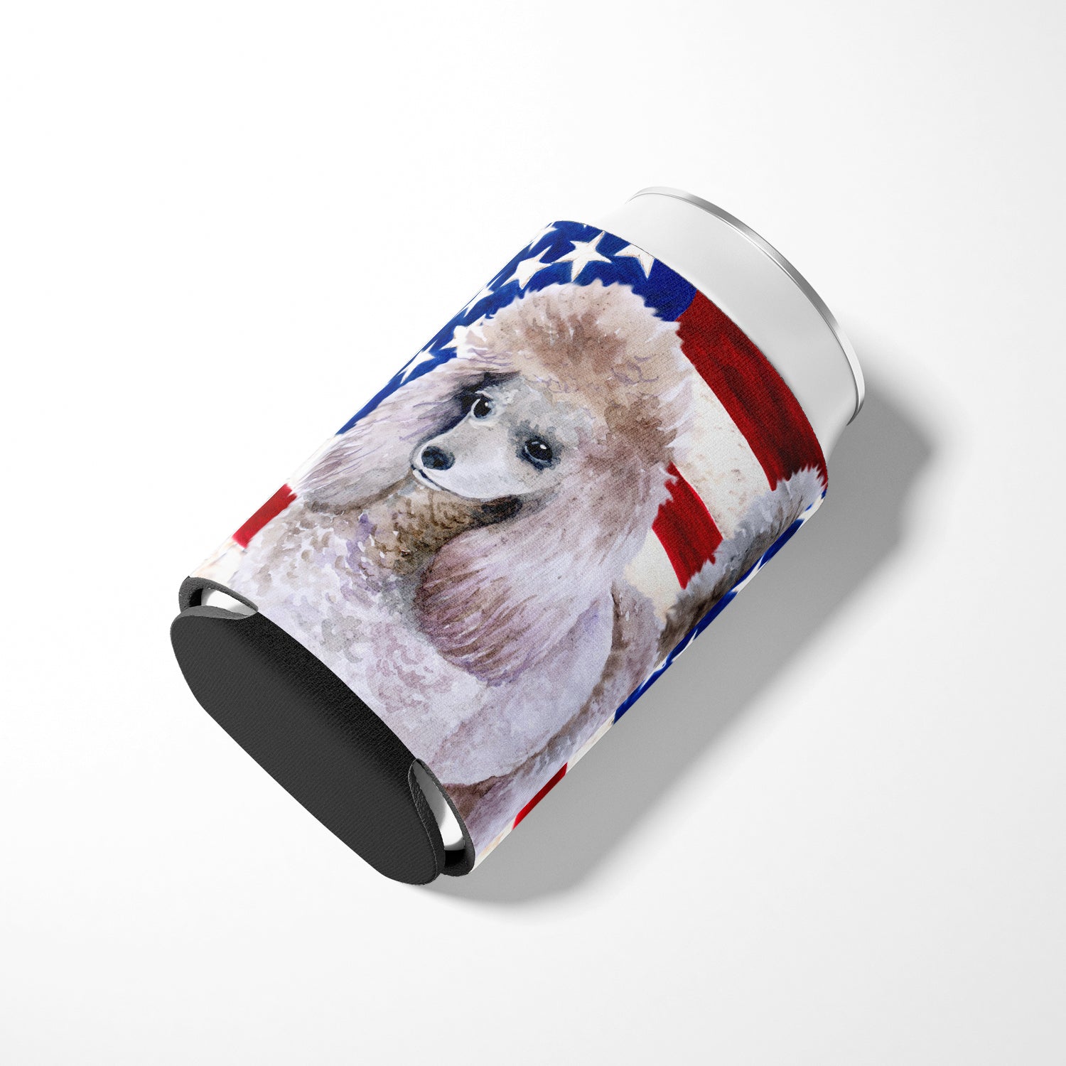 Poodle Patriotic Can or Bottle Hugger BB9665CC  the-store.com.