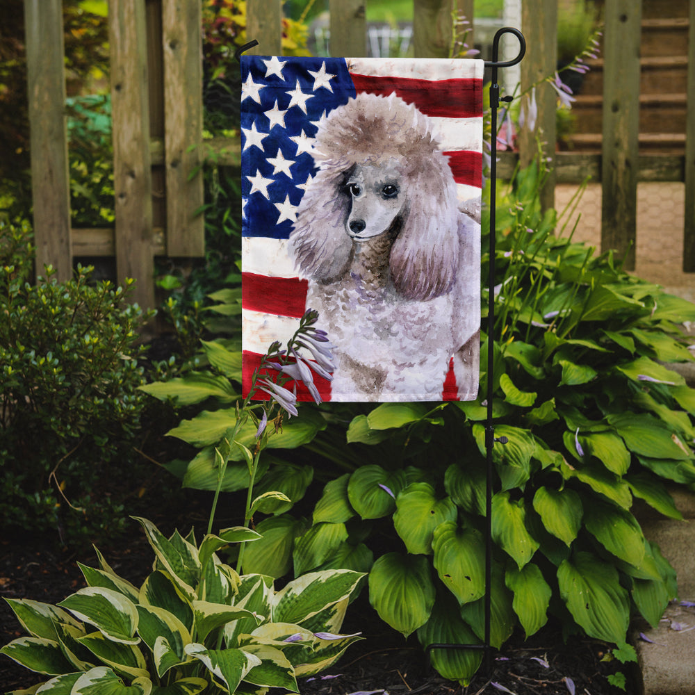 Poodle Patriotic Flag Garden Size BB9665GF  the-store.com.