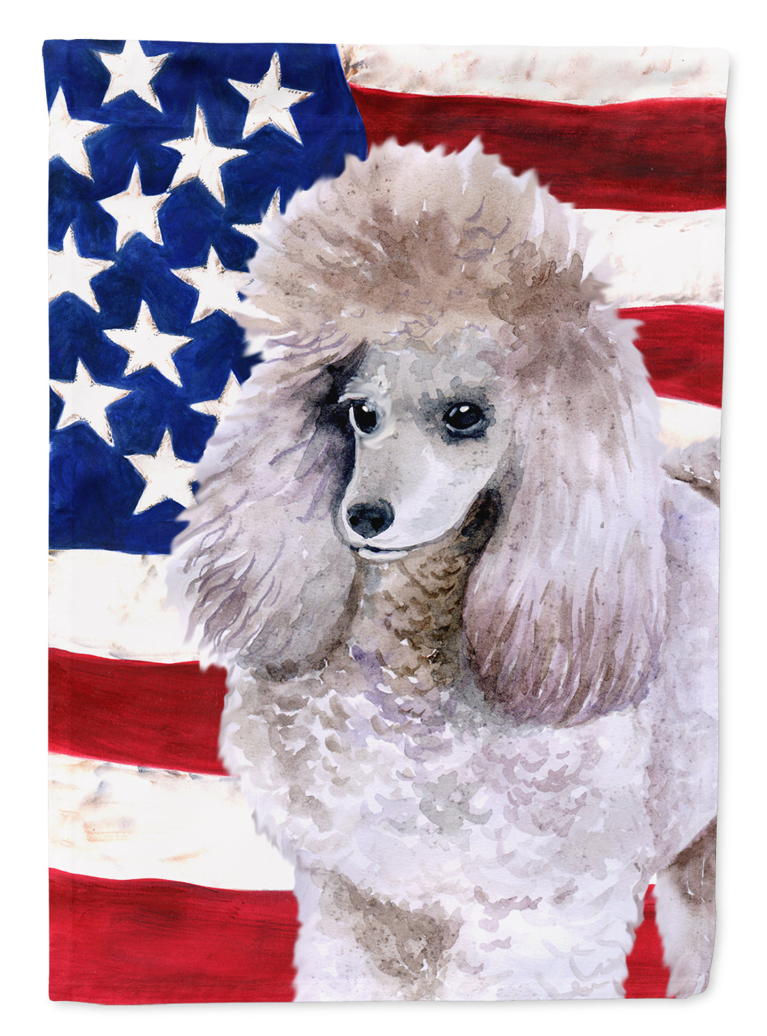 Poodle Patriotic Flag Garden Size BB9665GF  the-store.com.